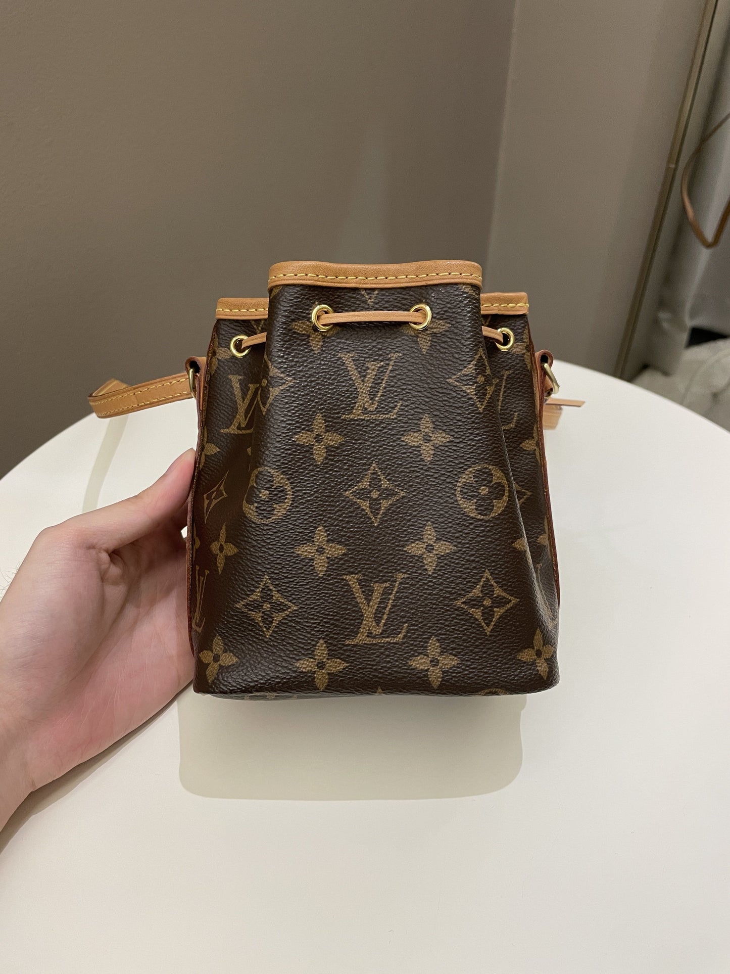 Louis Vuitton Nano Noe Monogram Handbag