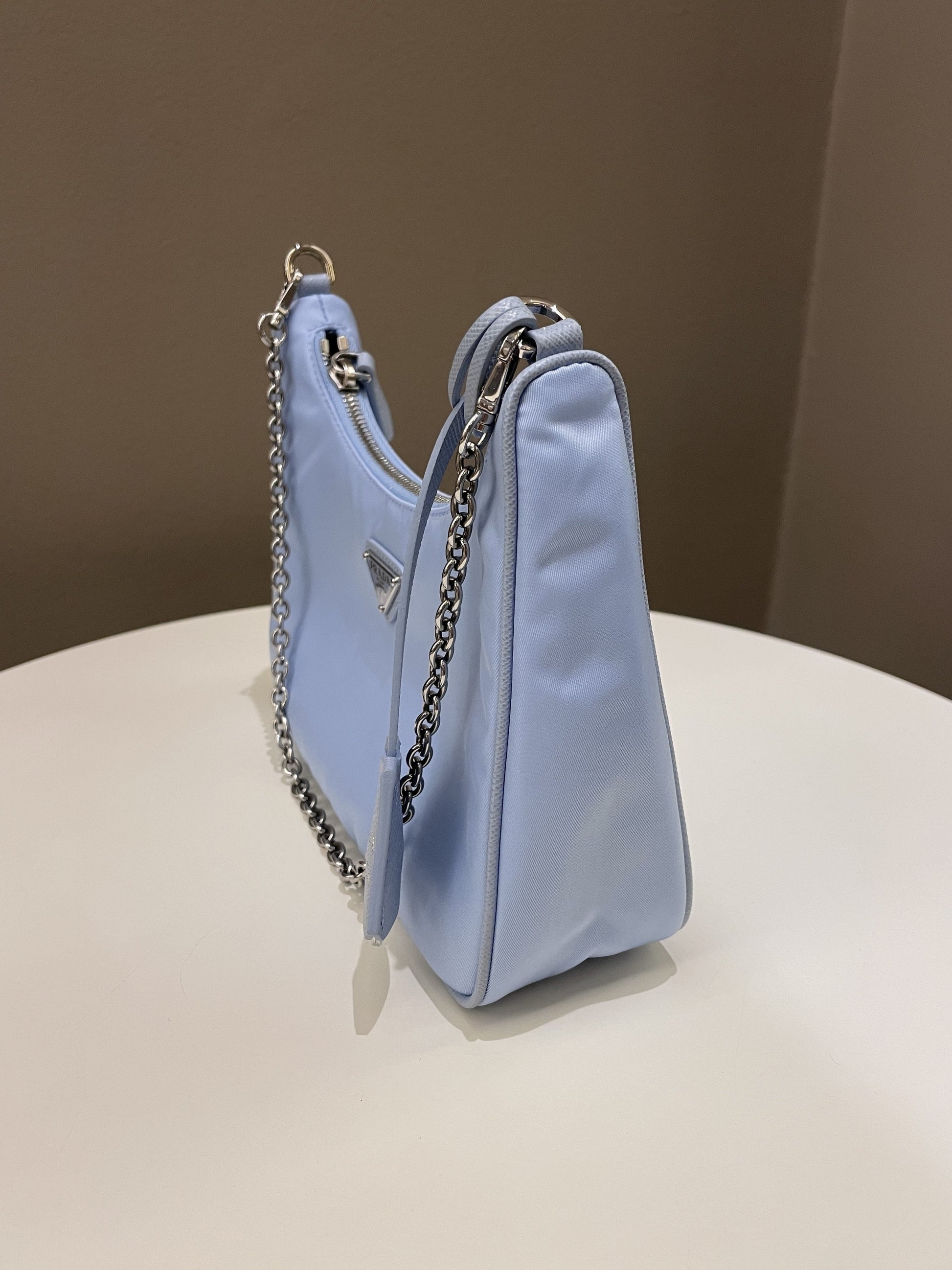 Prada Re-Edition Nylon Bag Sky Blue Nylon