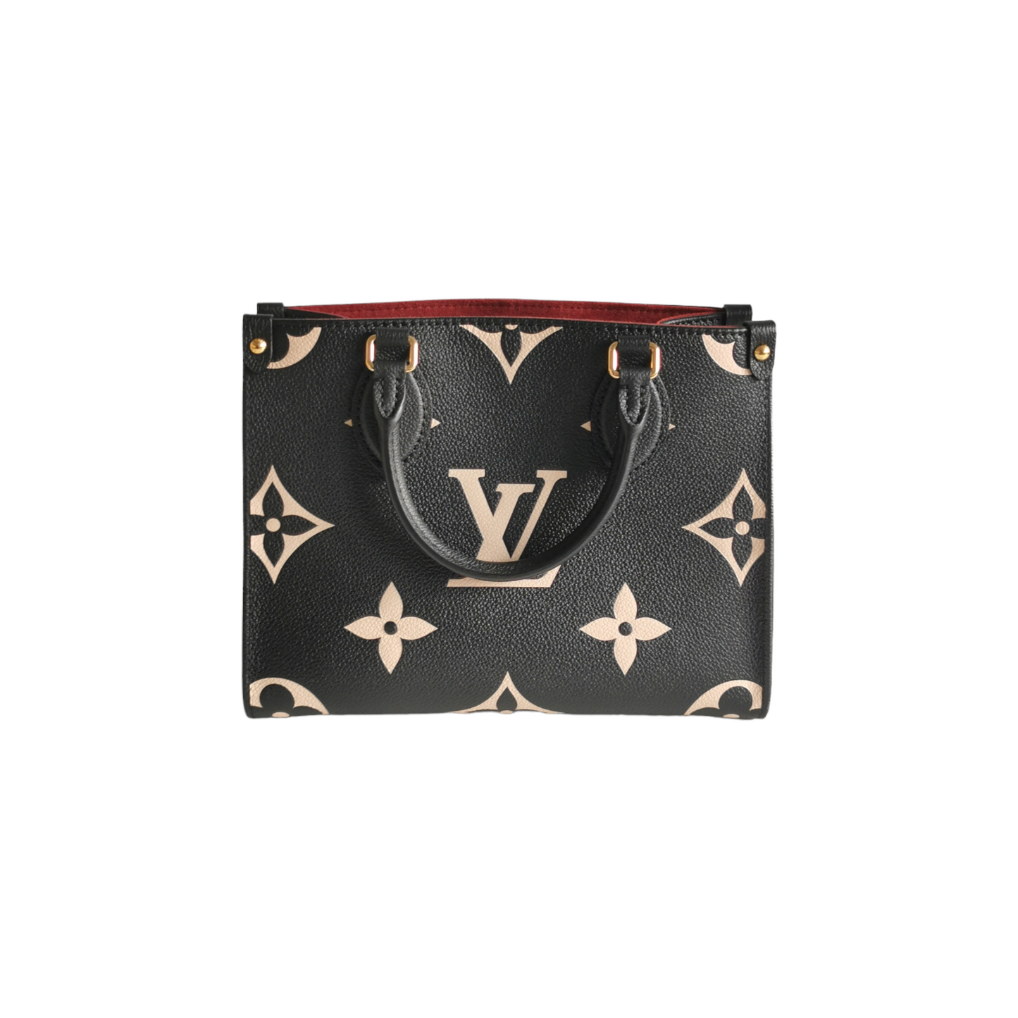 Louis Vuitton Onthego PM Black Monogram Empreinte Leather Tote