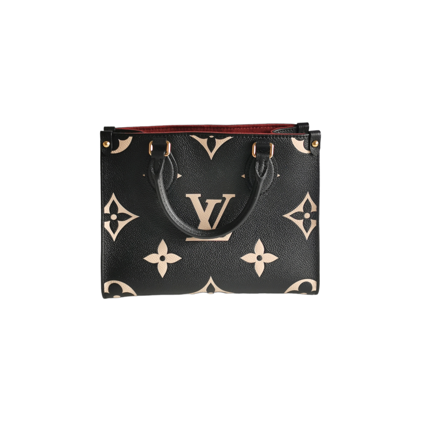Louis Vuitton Onthego PM Black Monogram Empreinte Leather Tote