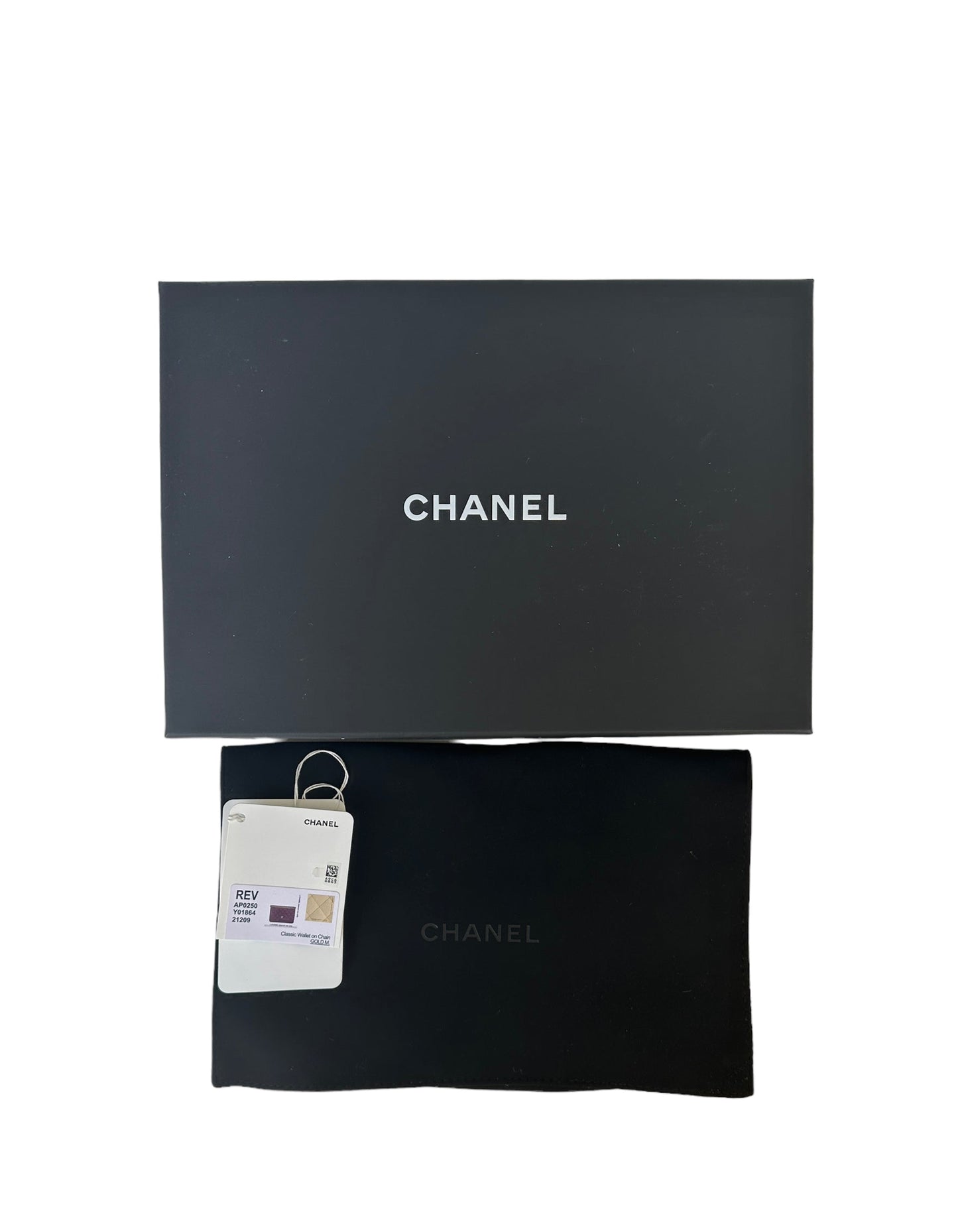 Chanel 2023 NEW Beige Quilted Caviar Leather Wallet On Chain WOC Crossbody Bag