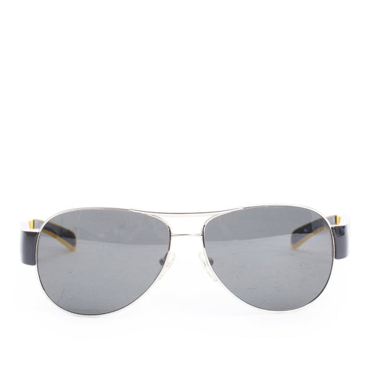 Prada Black & Yellow SPS 51H Linea Rossa Aviator Sunglasses