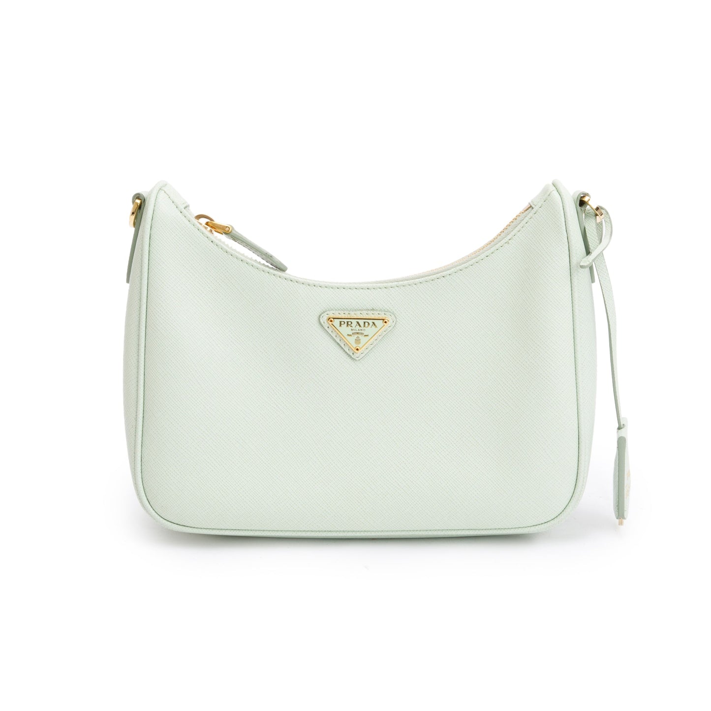 Prada 2021 Light Green Saffiano Leather Re-Edition 2005 Shoulder Bag