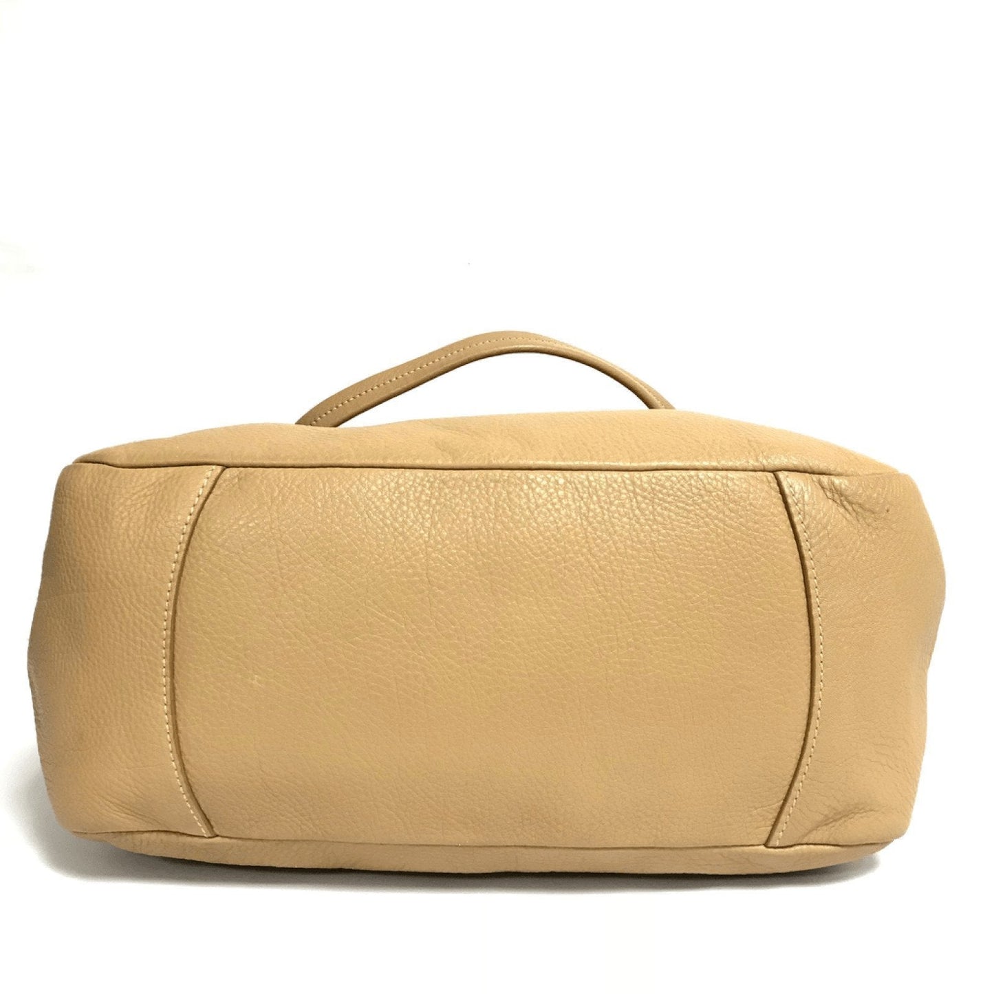 Prada Beige Buckle Hobo