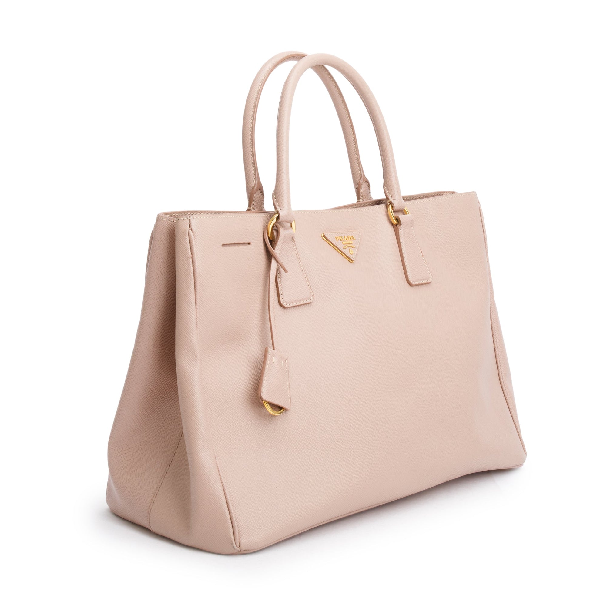 Prada Beige Saffiano Lux Large Galleria Tote