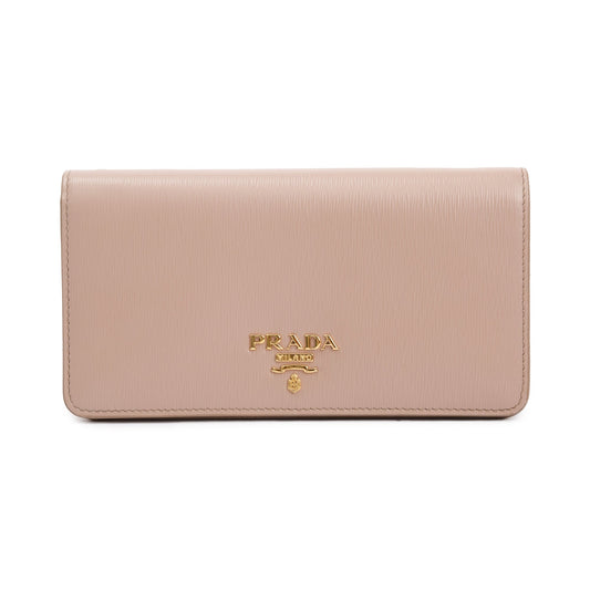 Prada Beige Vitello Move Wallet on Chain