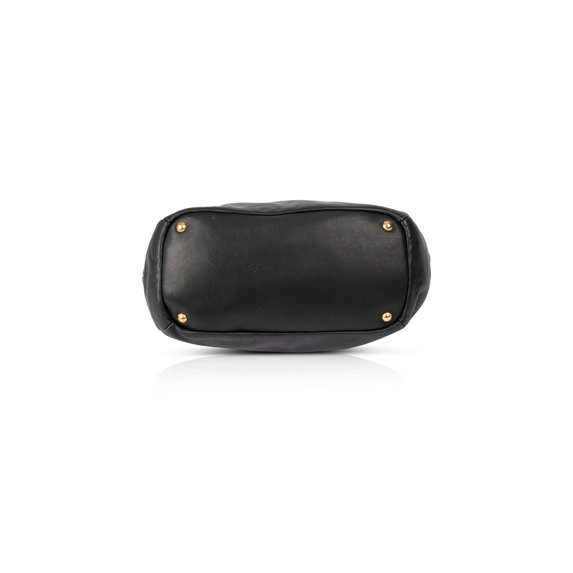 Prada Black Leather Hobo