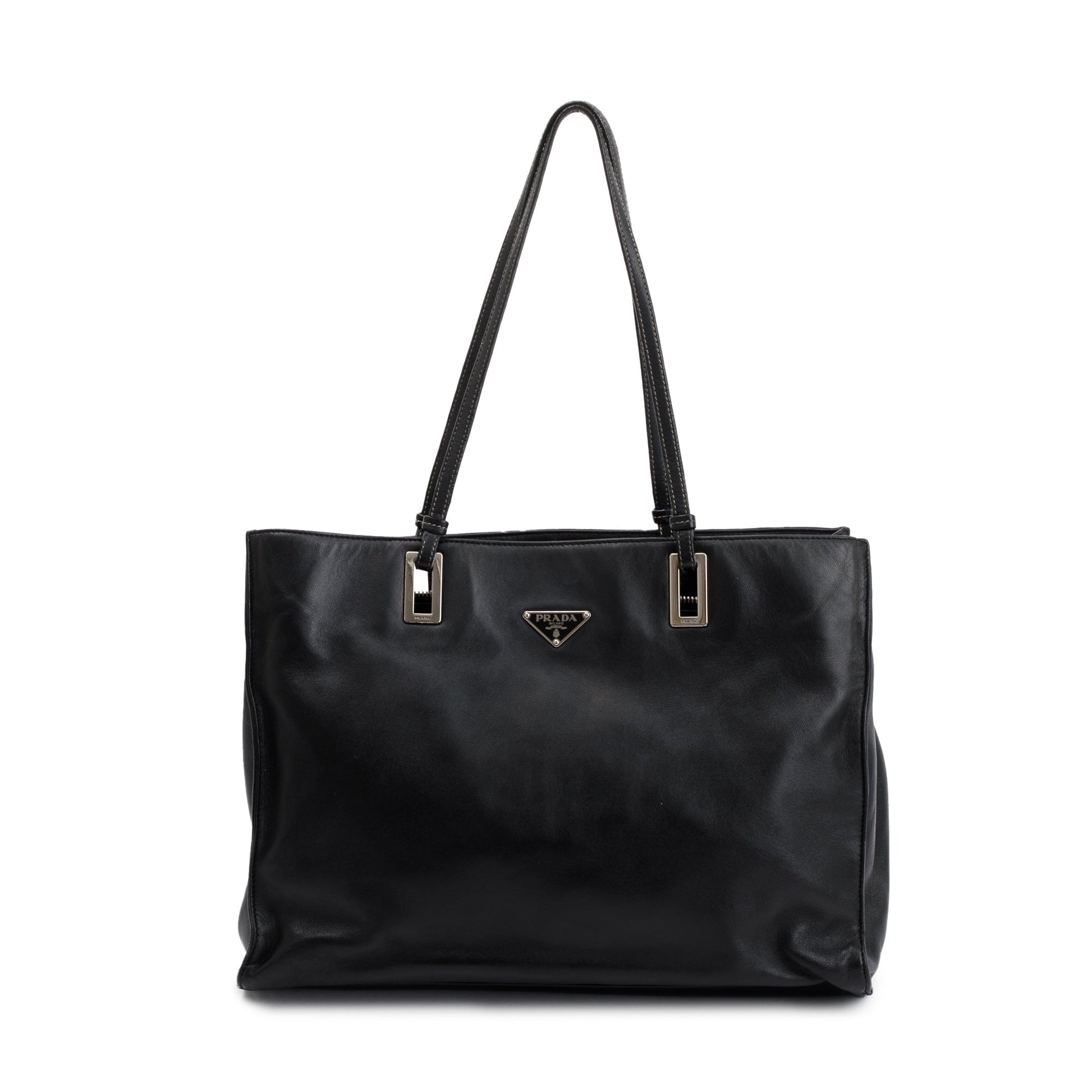 Prada Black Nappa Acciaio Tote
