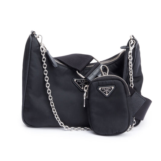 Prada Black Re-Edition 2005 Re-Nylon Shoulder Bag