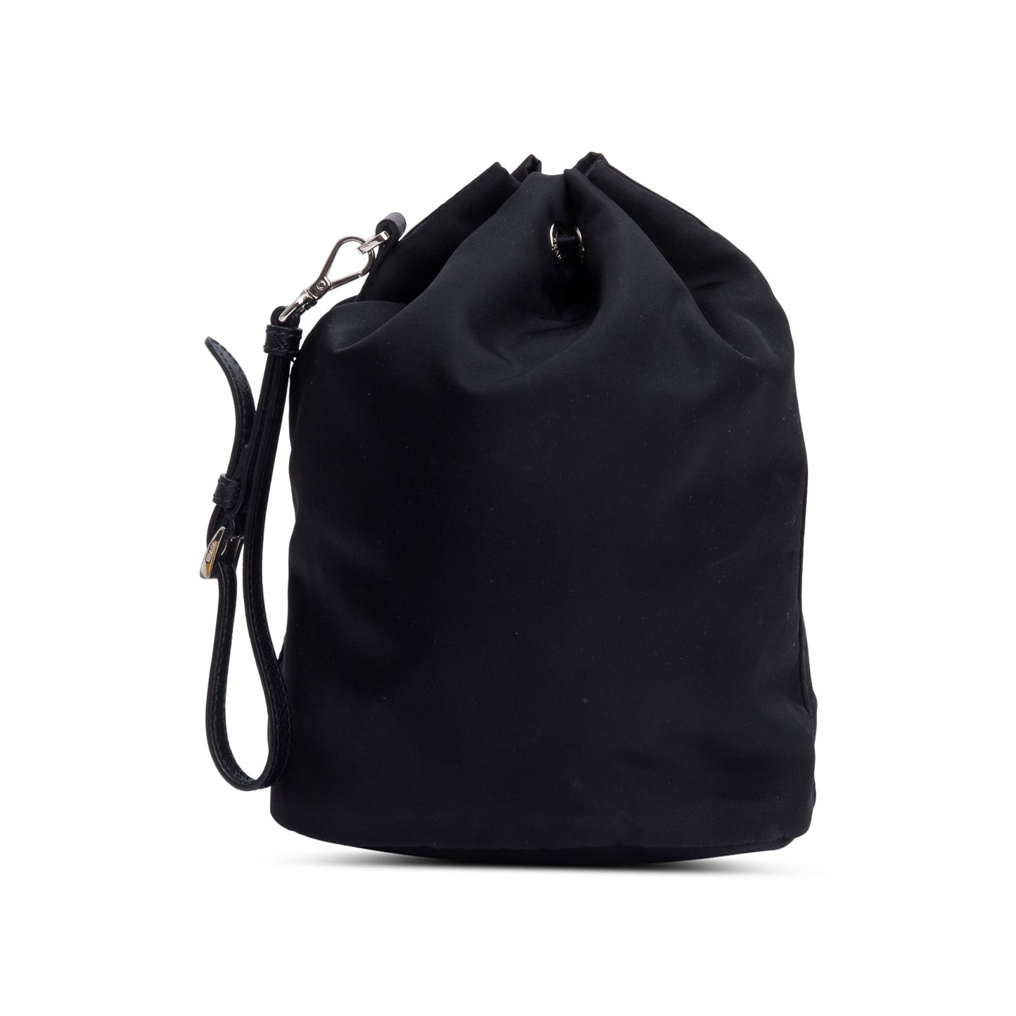 Prada Black Re-Nylon Bucket Pouch Wristlet