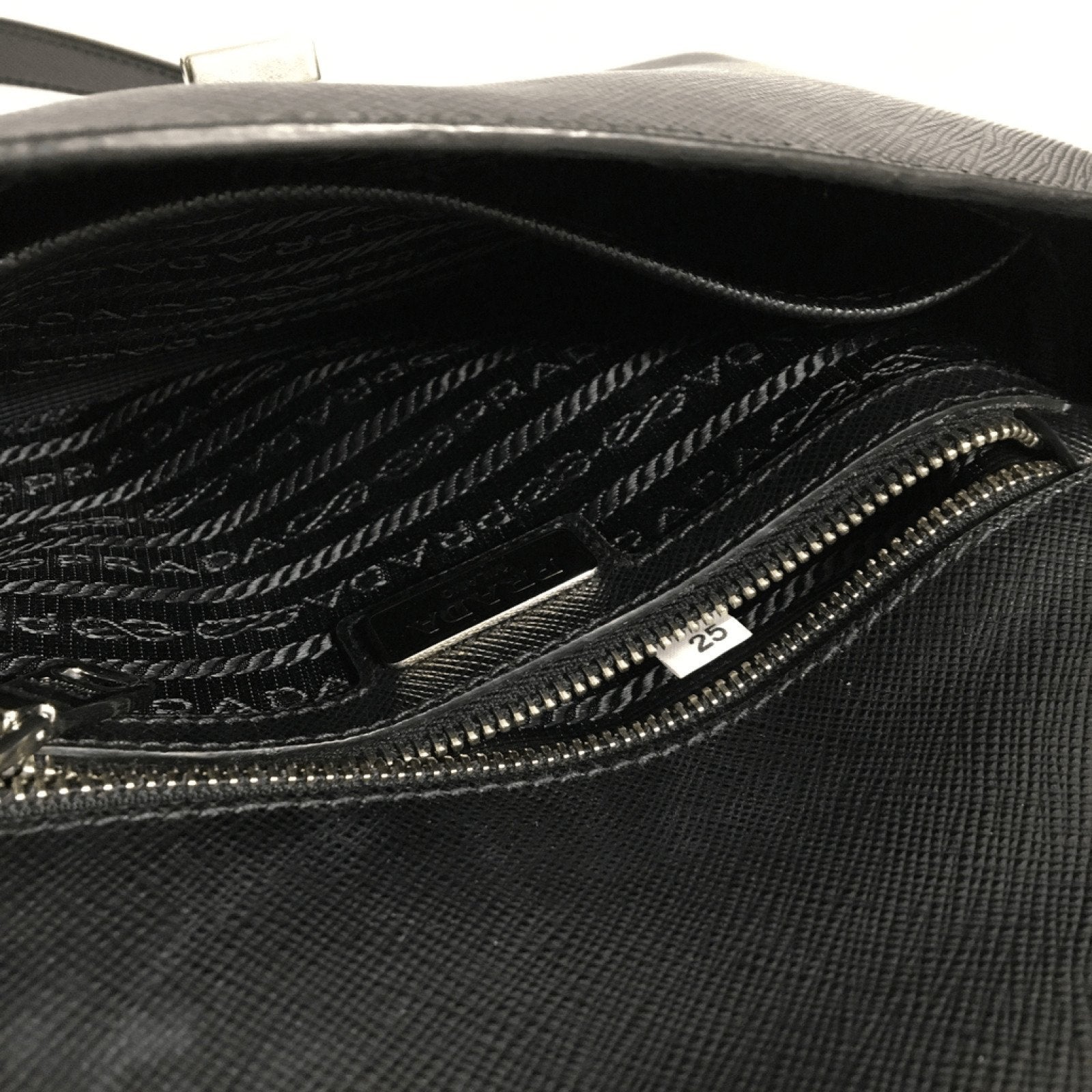 Prada Black Saffiano Chain Link Bag