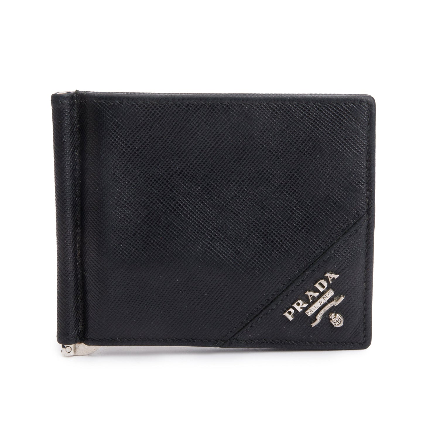 Prada Black Saffiano Leather Bi-Fold Wallet
