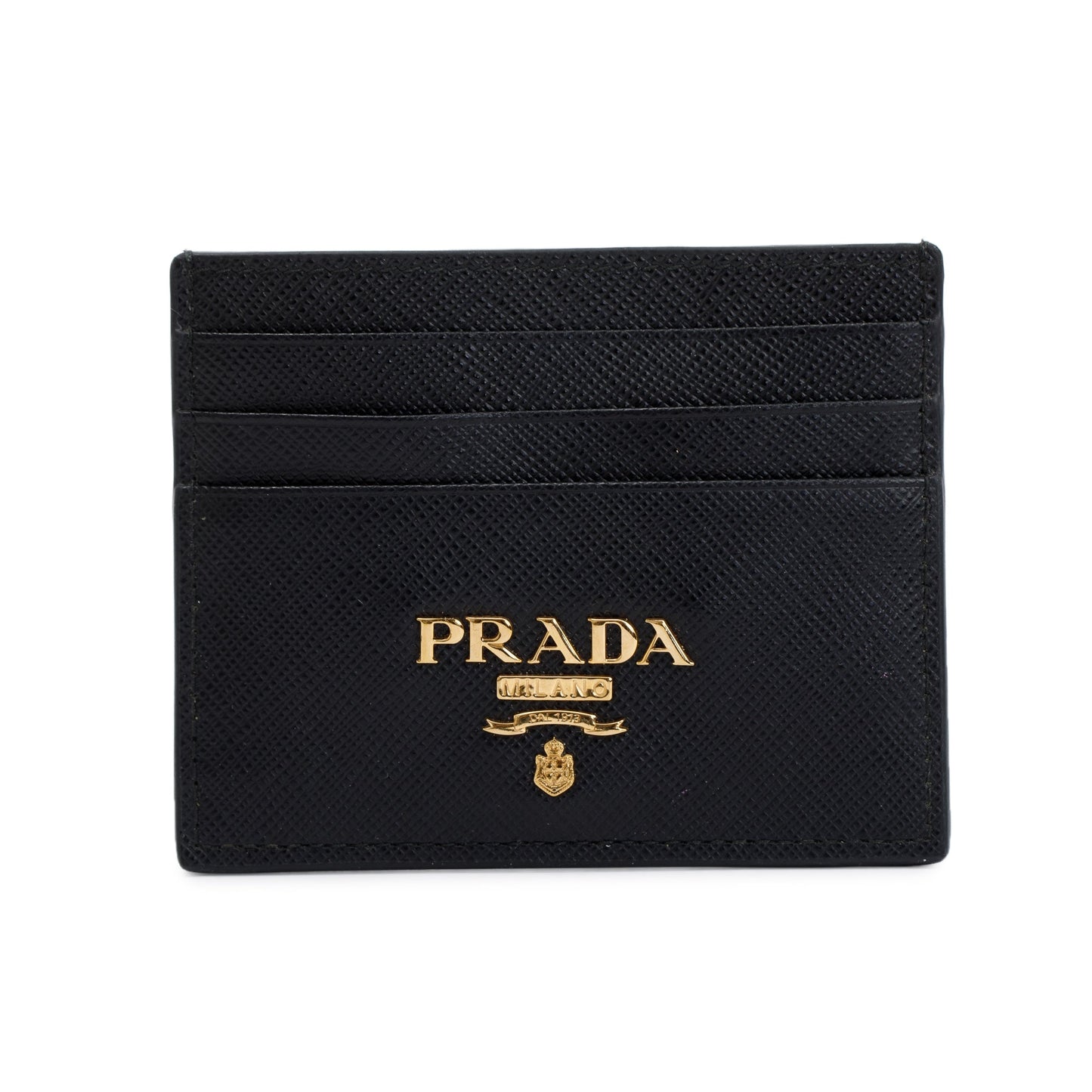 Prada Black Saffiano Leather Card Holder