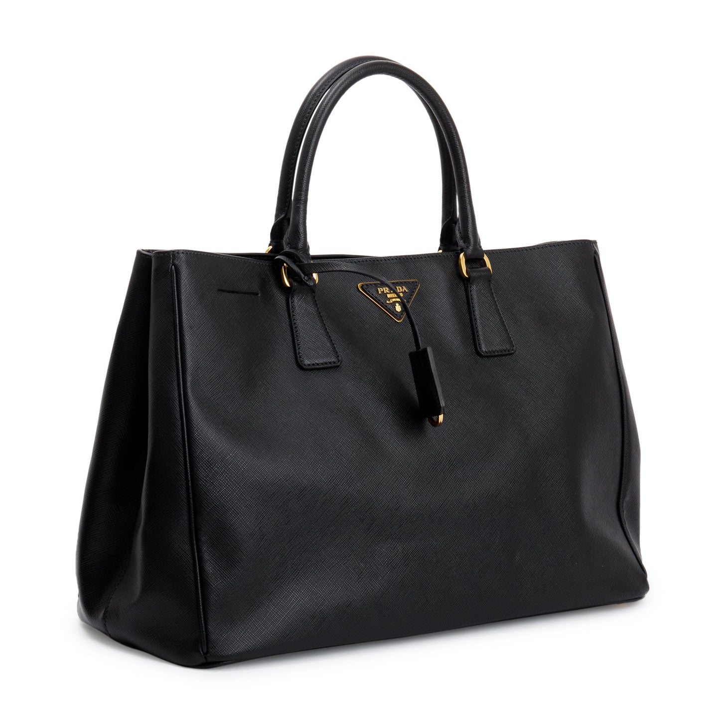Prada Black Saffiano Lux Large Gardener's Tote