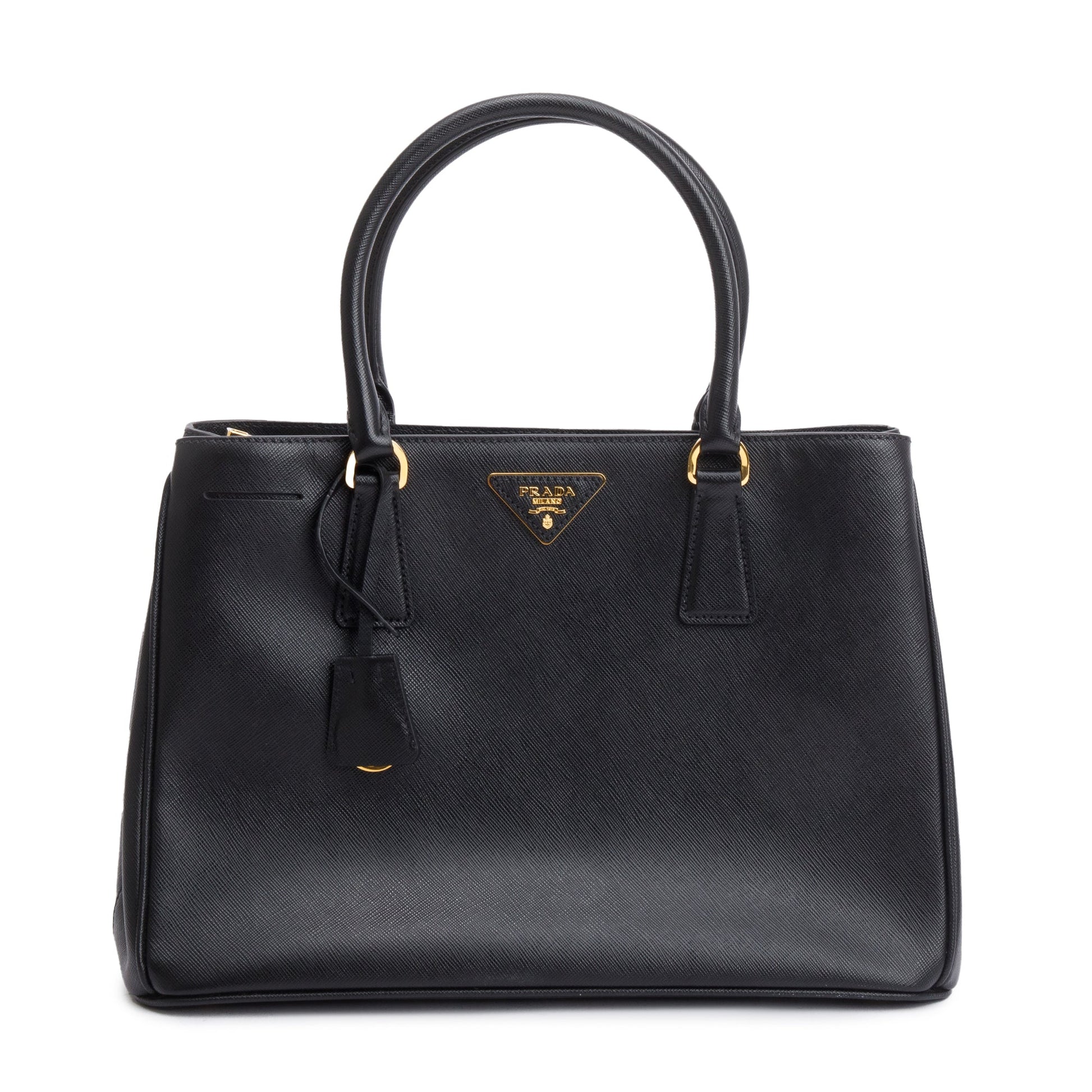 Prada Black Saffiano Lux Medium Galleria Tote