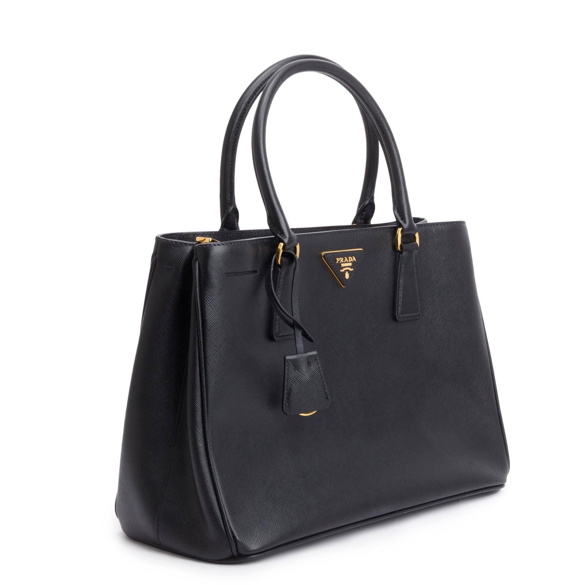 Prada Black Saffiano Lux Medium Galleria Tote
