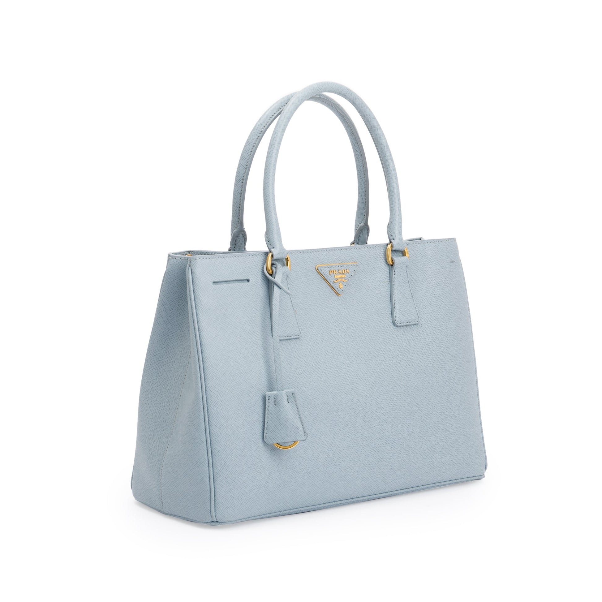 Prada Blue Saffiano Lux Medium Tote