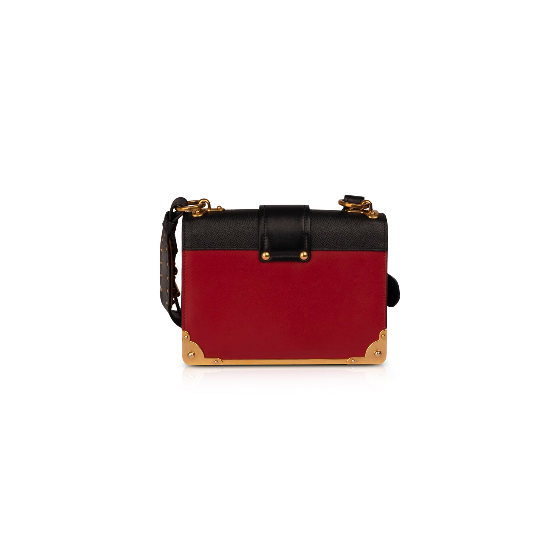 Prada Cahier Leather Shoulder Bag