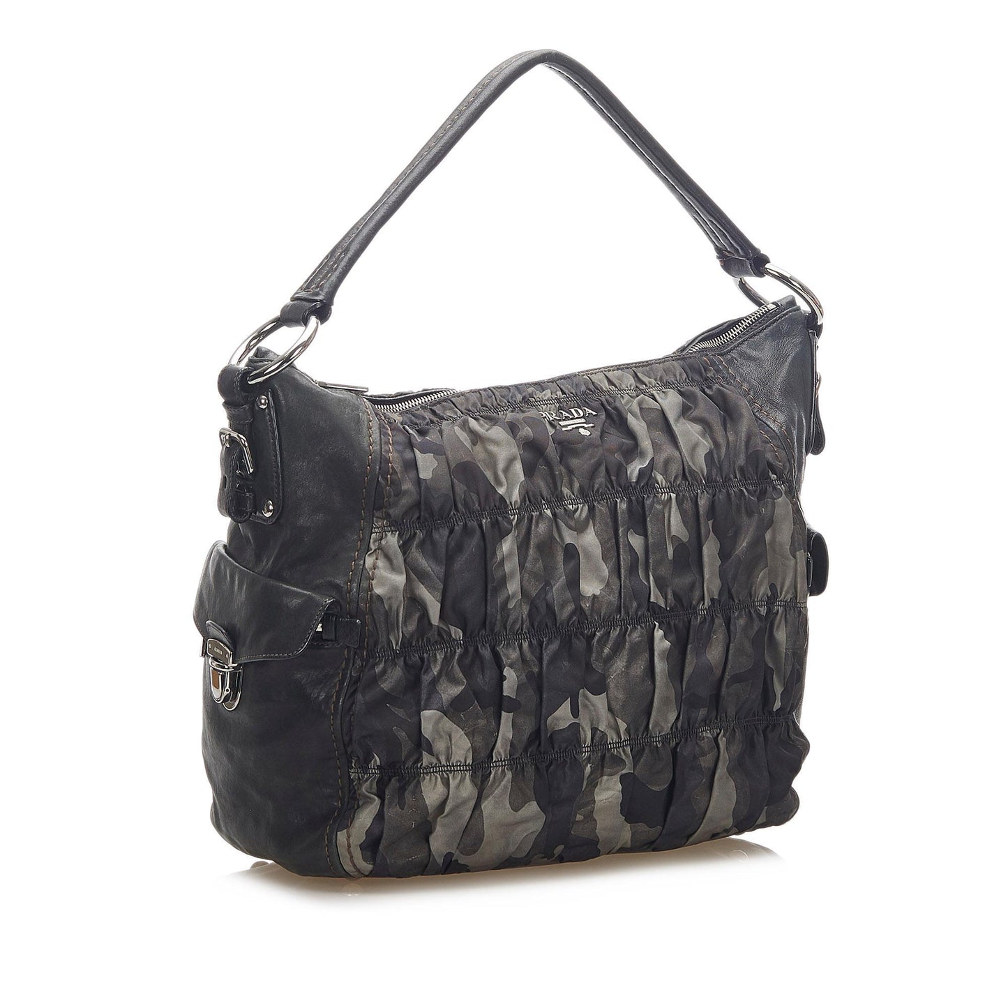 Prada Camouflage Tessuto Gaufre Tote Bag ( )