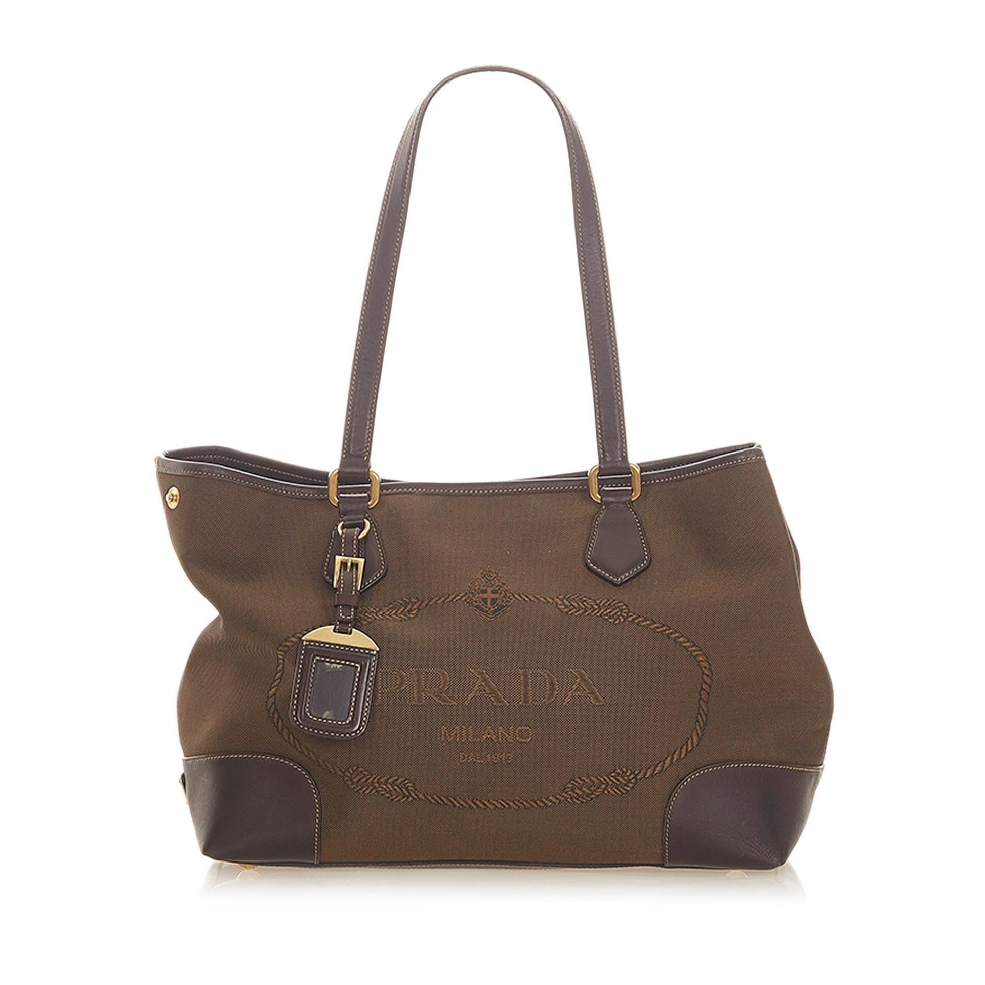 Prada Canapa Canvas Tote Bag ( )