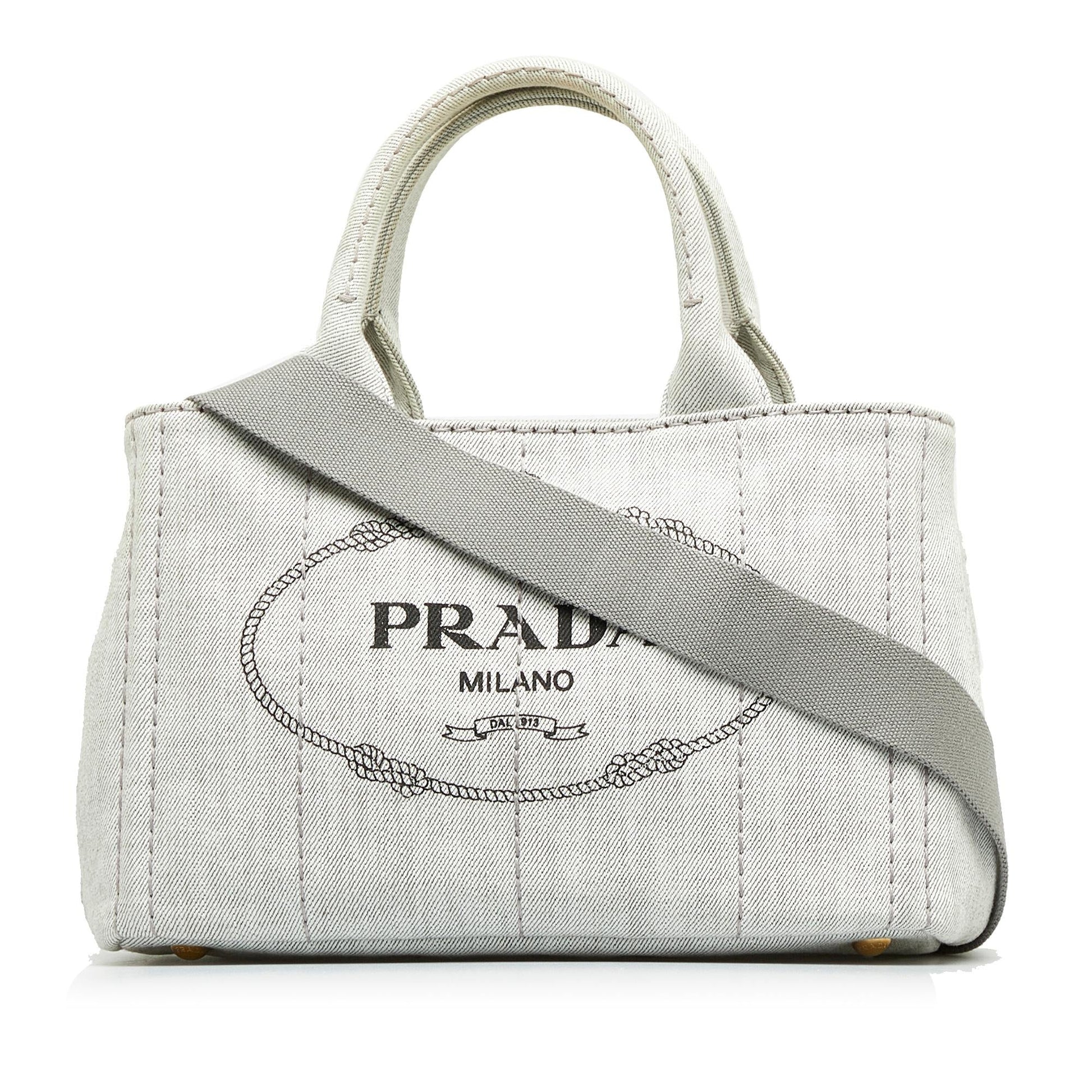 Prada Canapa Logo Satchel (SHG-wHZCCJ)