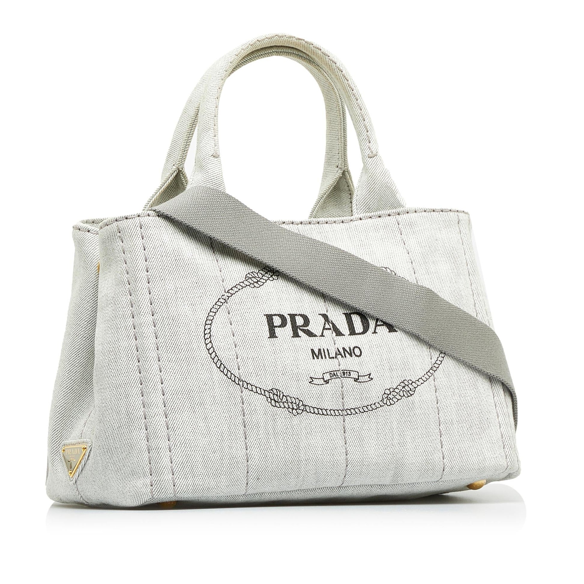 Prada Canapa Logo Satchel (SHG-wHZCCJ)
