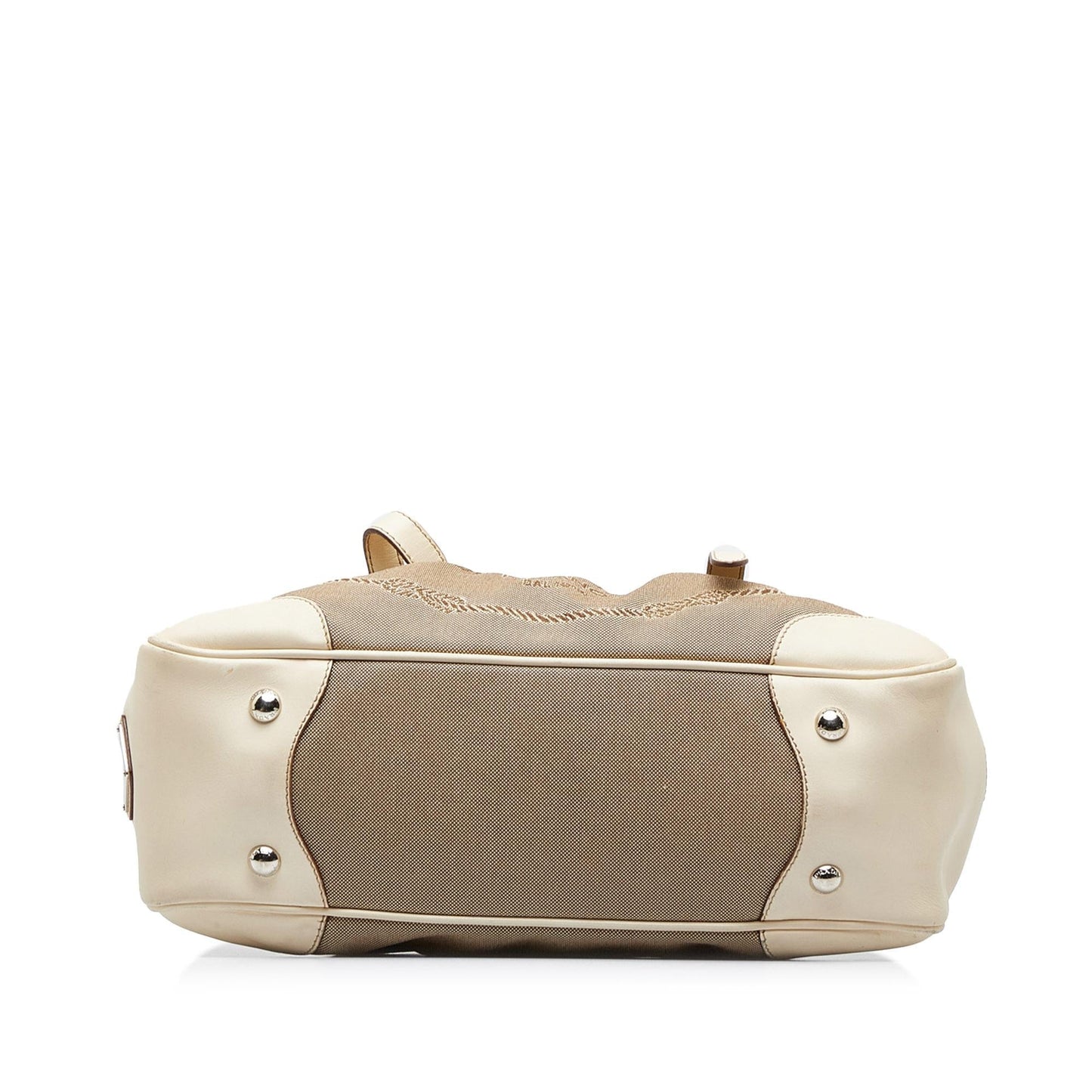 Prada Canapa Logo Frame Handbag (SHG-)