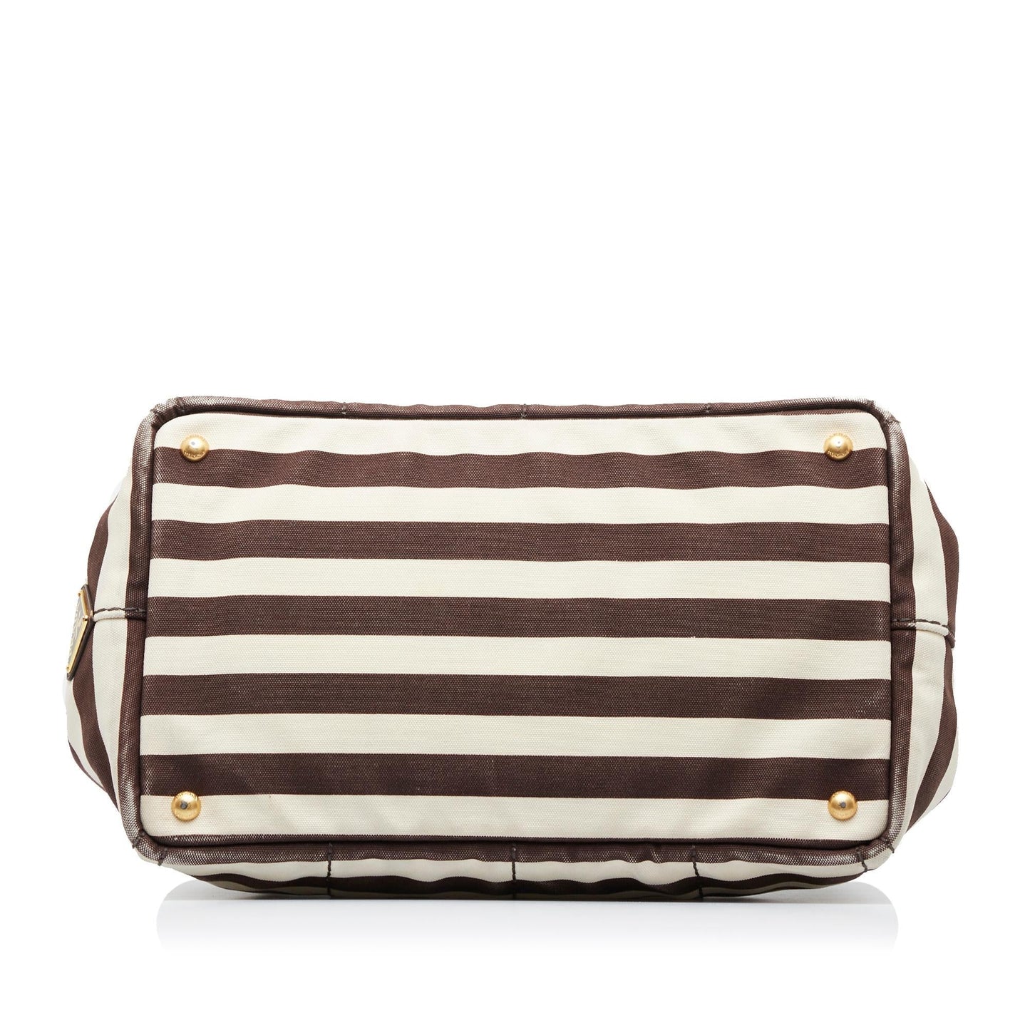Prada Canapa Righe Satchel (SHG-)