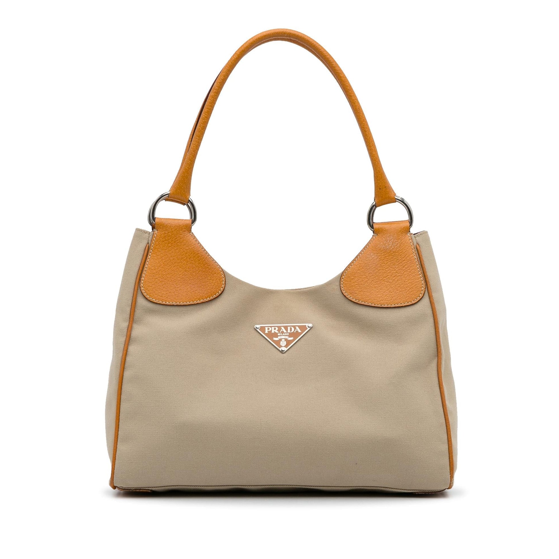 Prada Canvas Shoulder Bag ( )