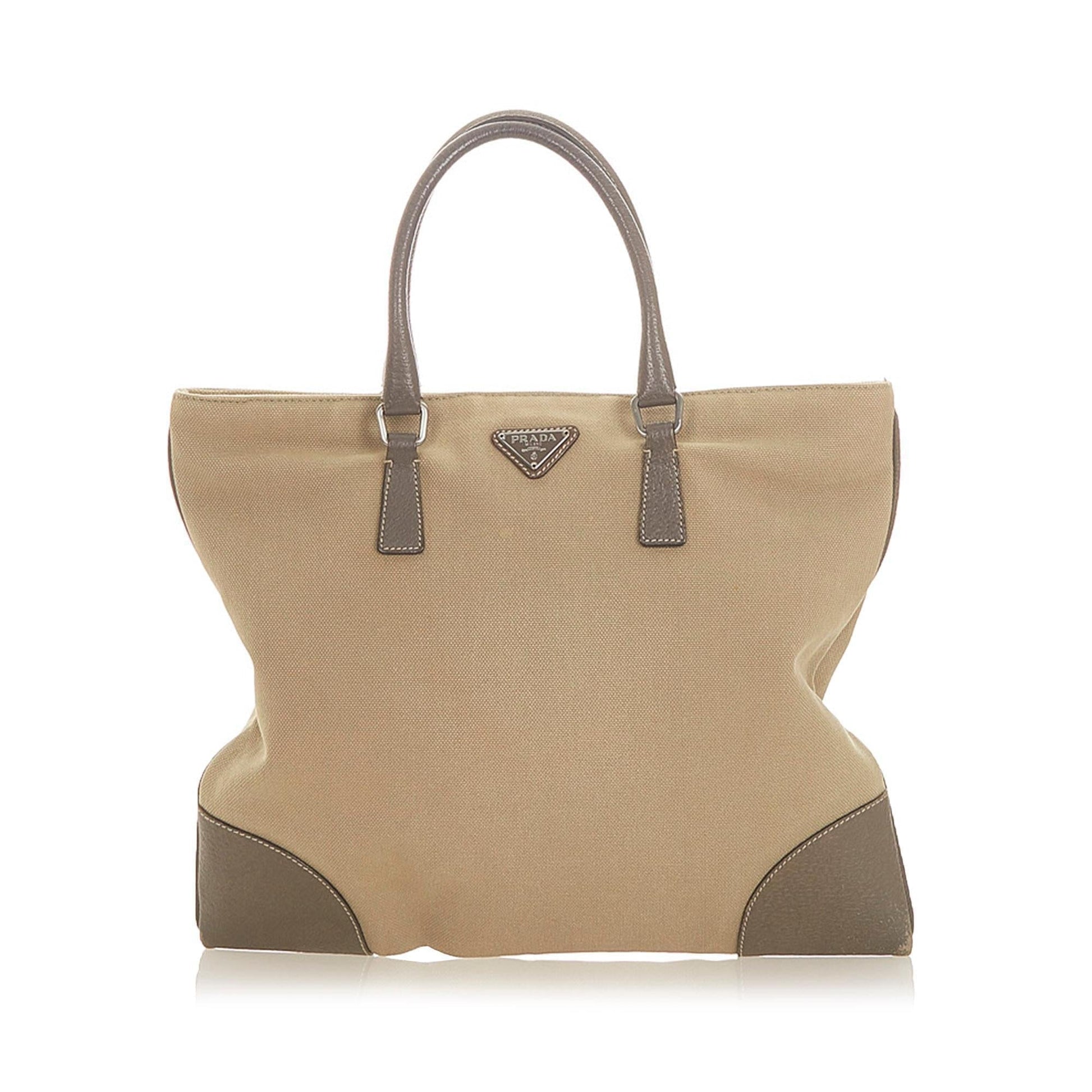 Prada Canvas Tote Bag ( )