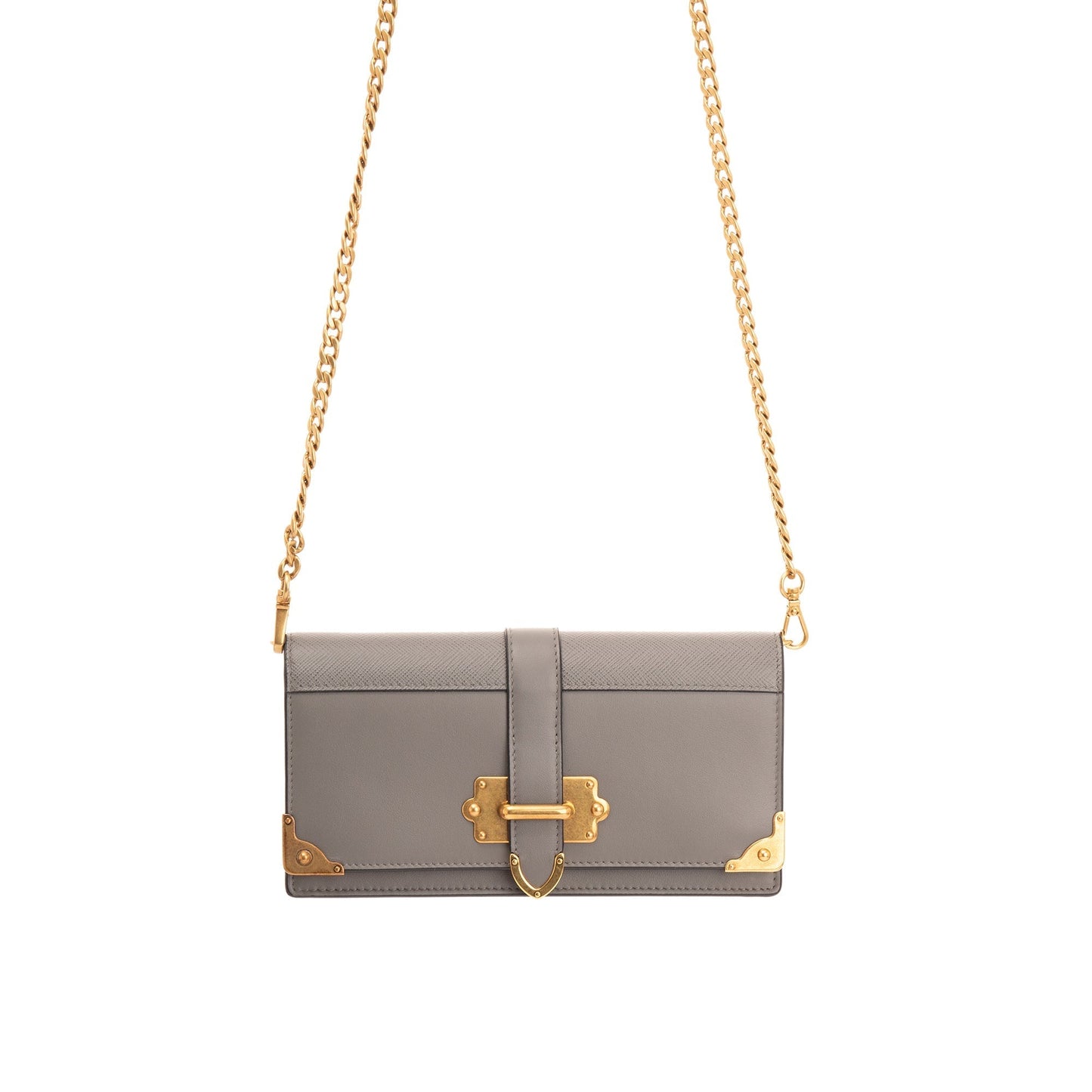 Prada City Calf Cahier Wallet on Chain