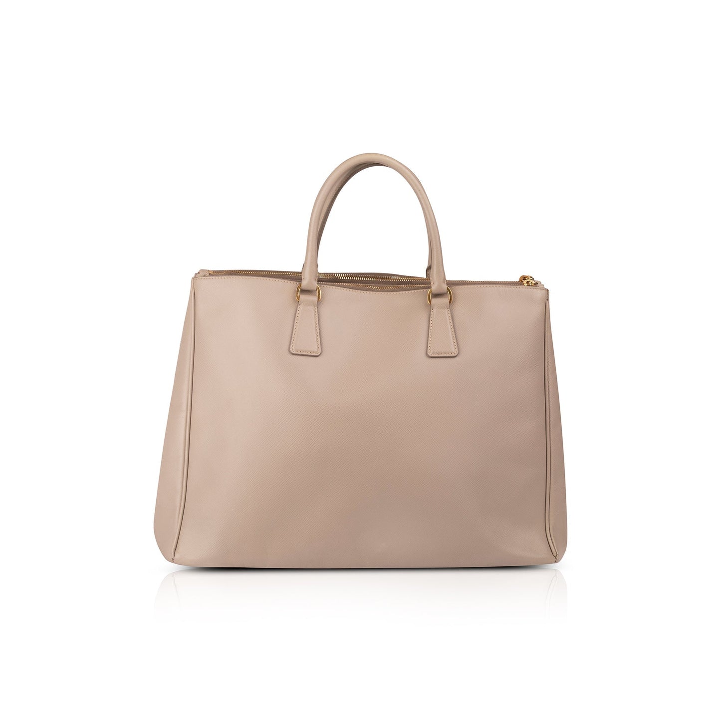 Prada Extra Large Saffiano Lux Galleria Double ZIp Tote