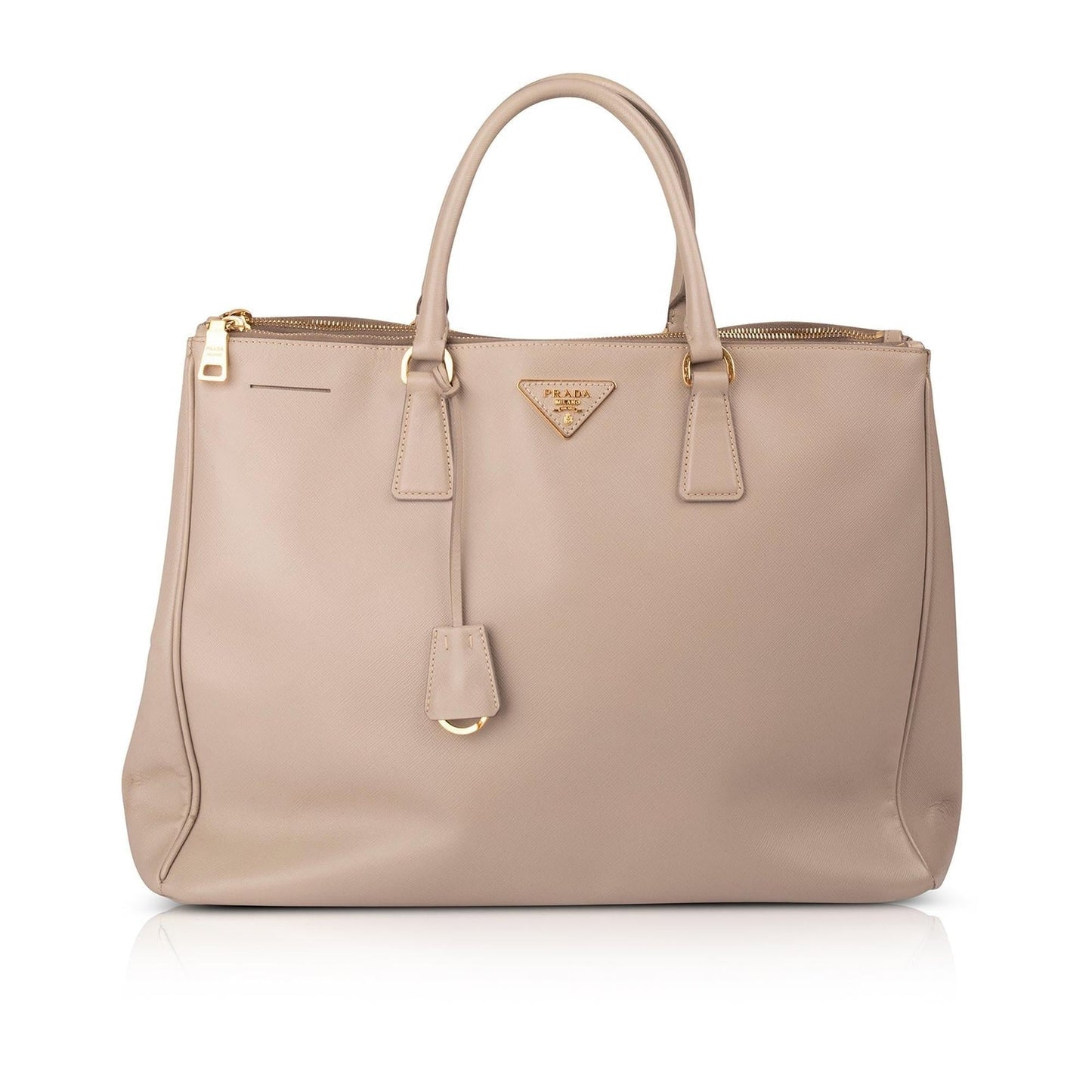 Prada Extra Large Saffiano Lux Galleria Double ZIp Tote