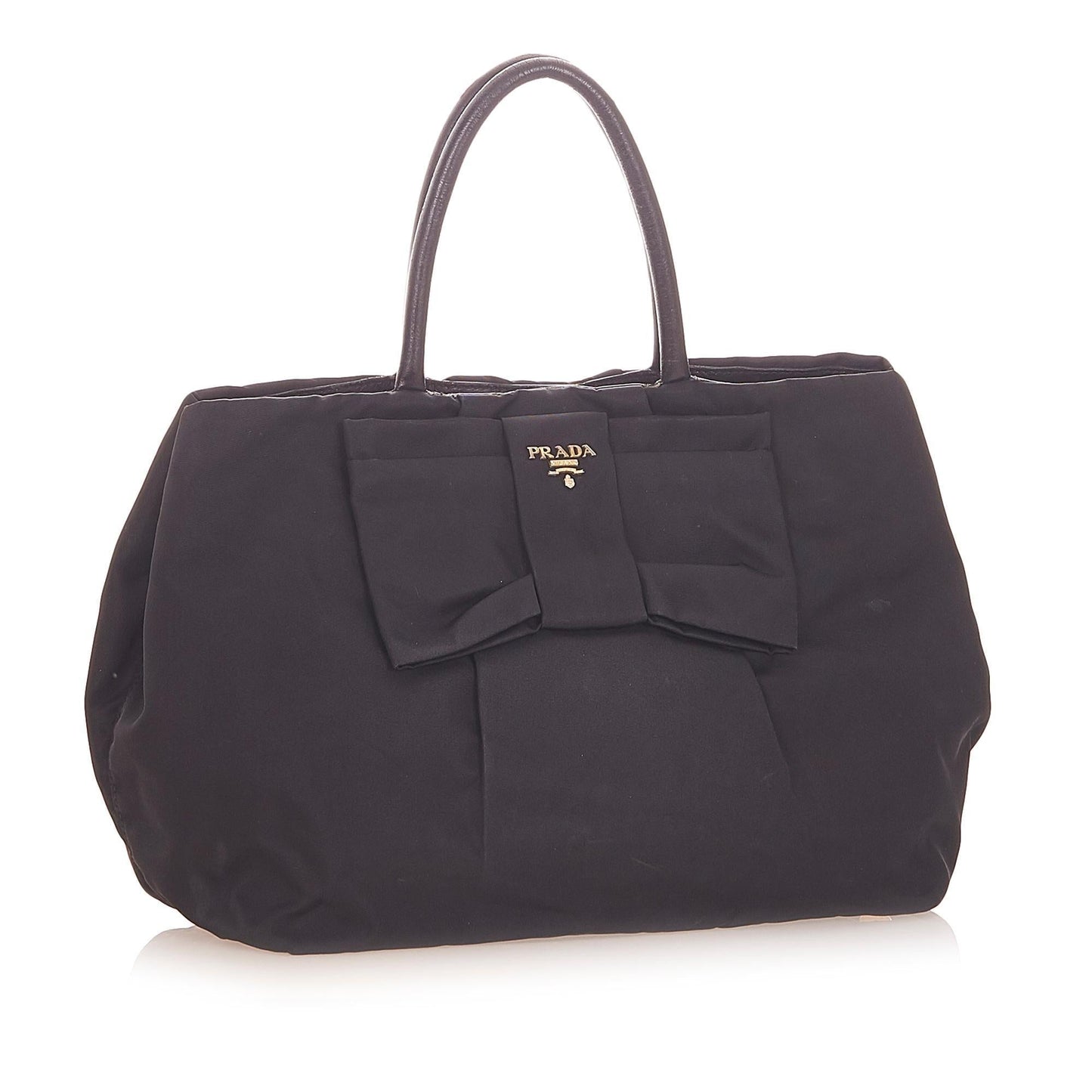 Prada Fiocco Bow Tessuto Tote Bag ( )