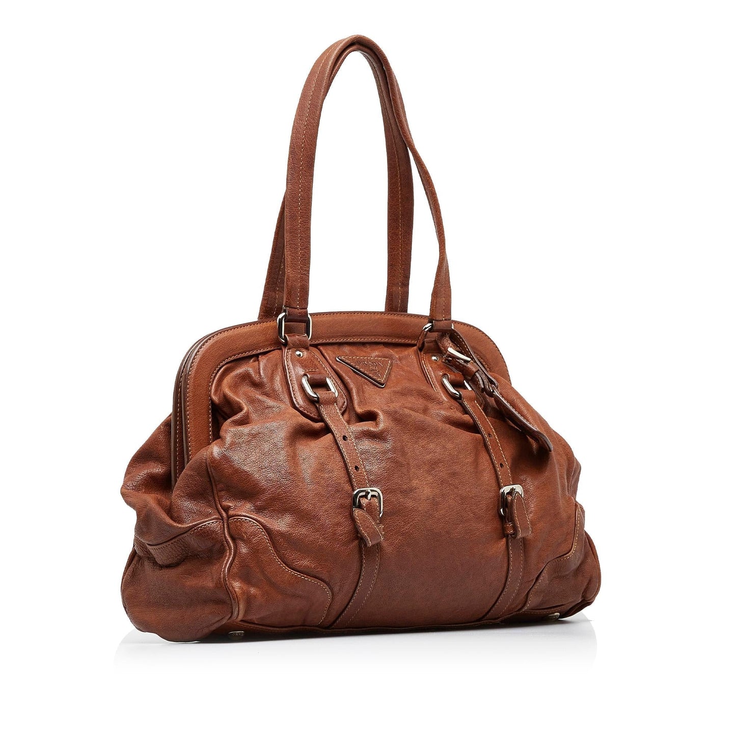 Prada Frame Leather Tote (SHG- )