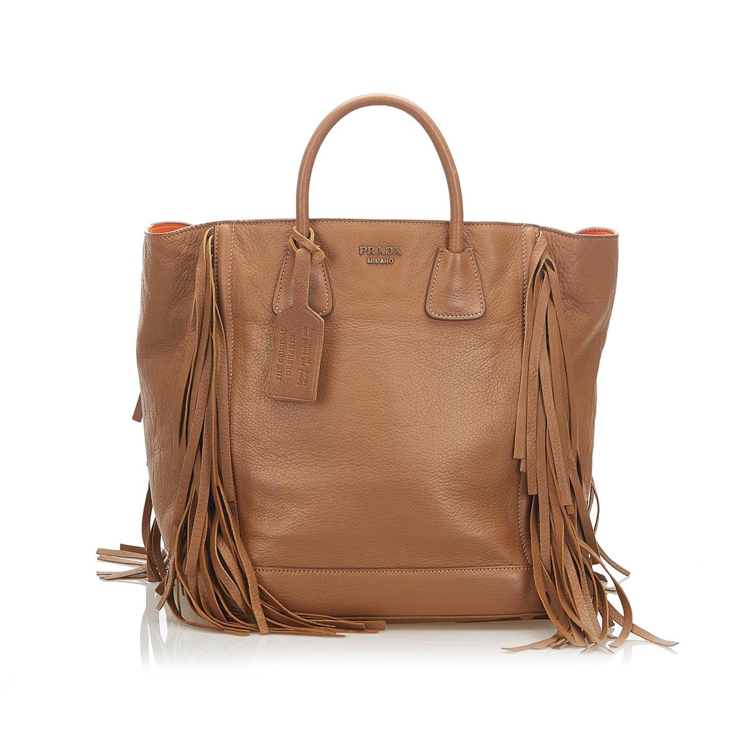 Prada Fringe Leather Tote Bag ( )