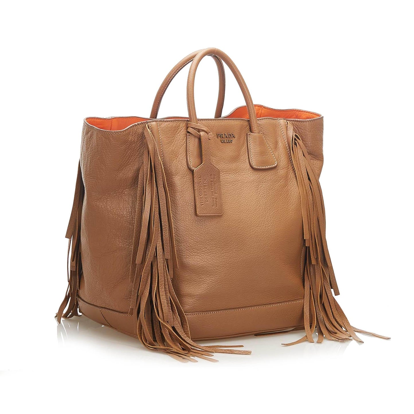 Prada Fringe Leather Tote Bag ( )