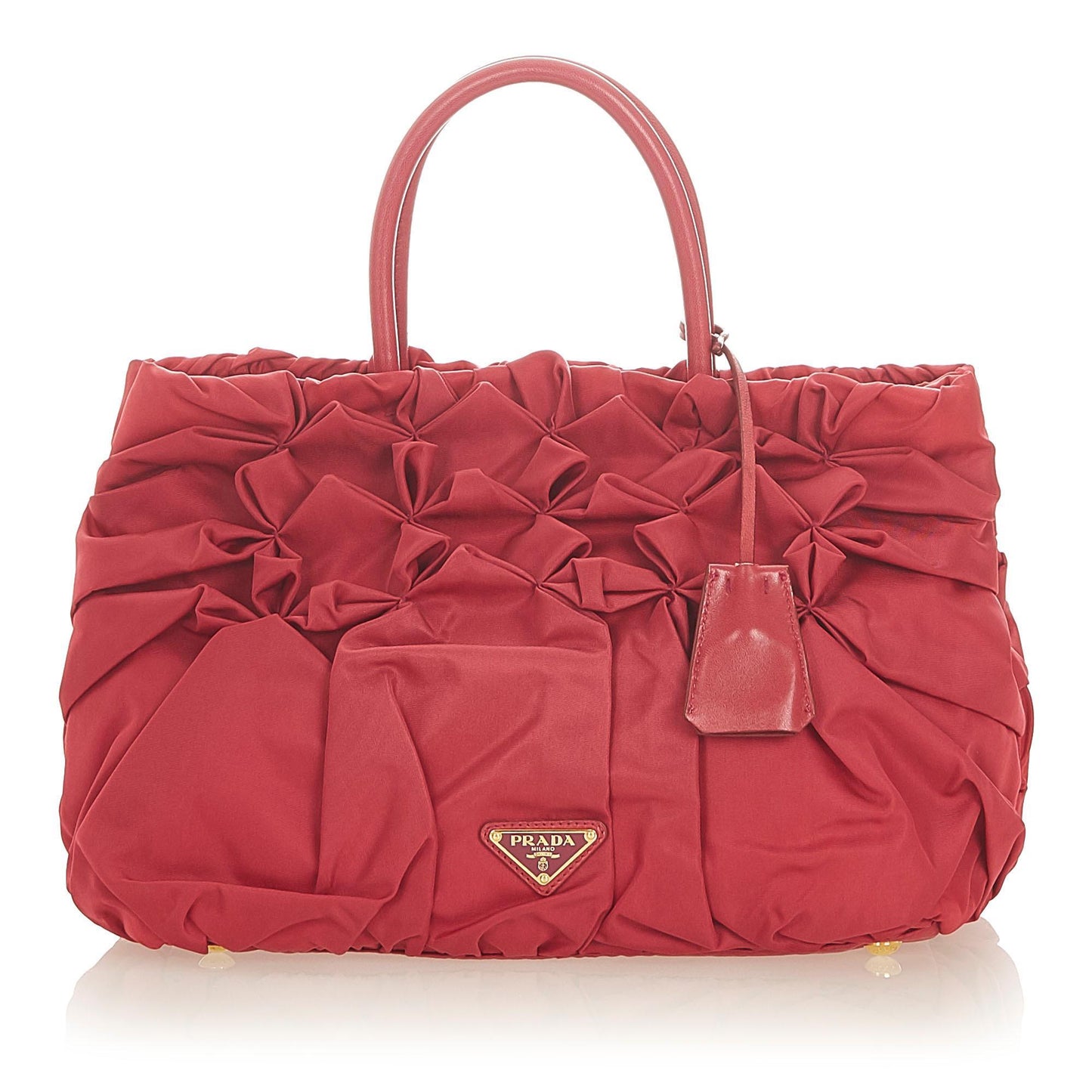 Prada Gathered Tessuto Tote Bag ( )