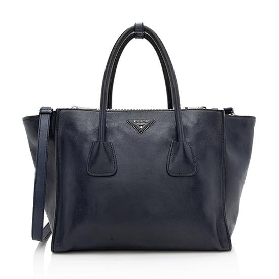Prada Glace Calf Twin Pocket Tote ( )