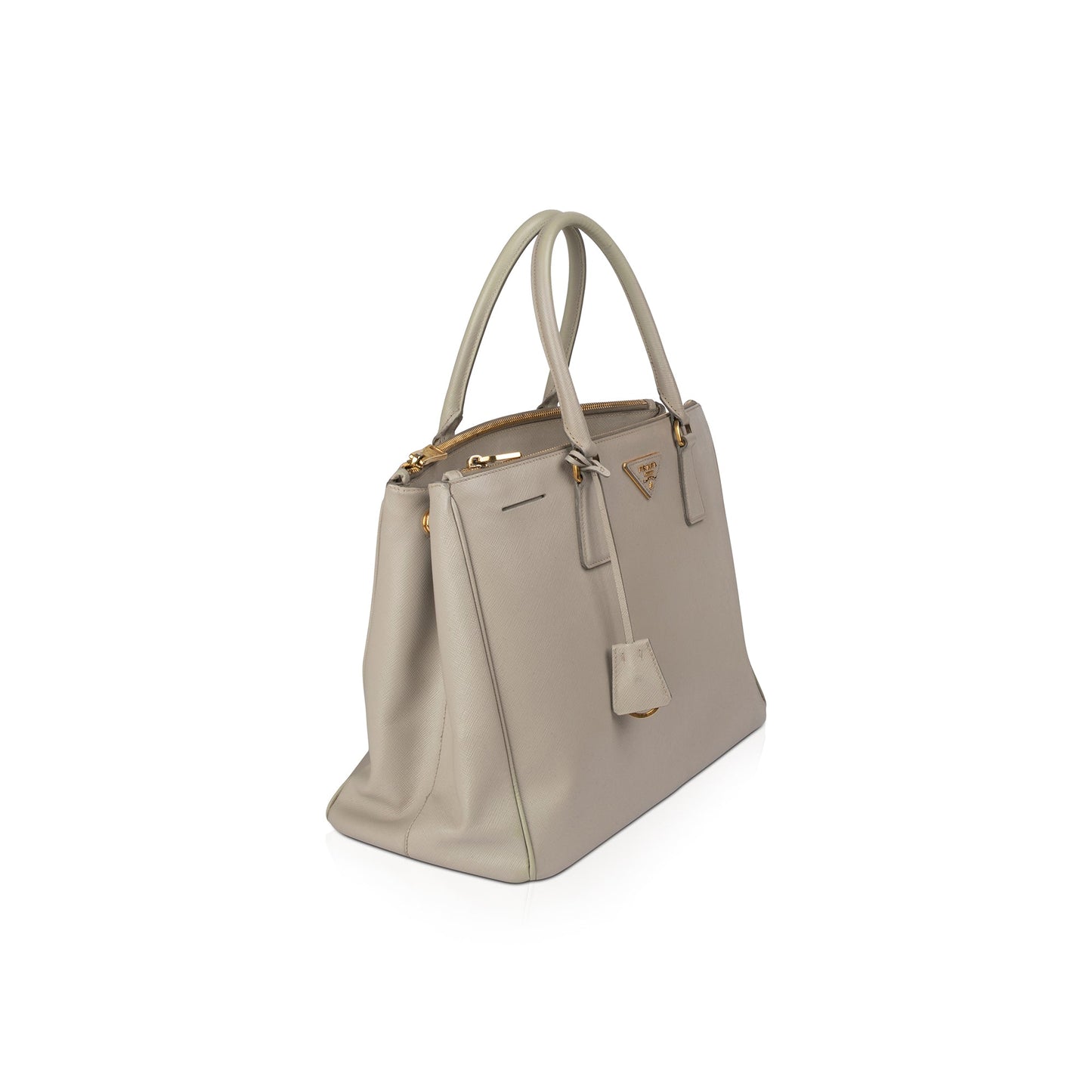 Prada Large Saffiano Lux Double Zip Tote