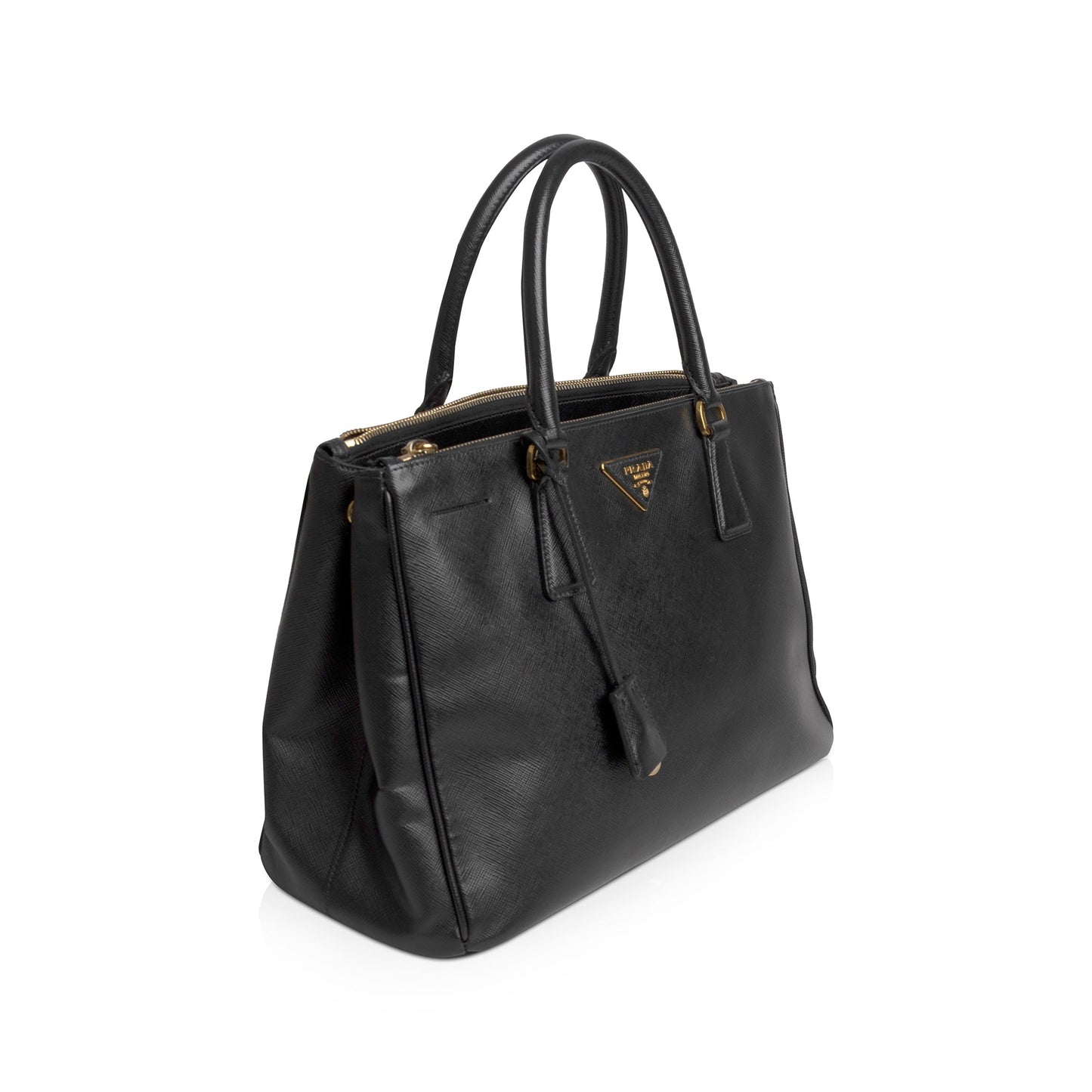Prada Large Saffiano Lux Galleria Double Zip Tote
