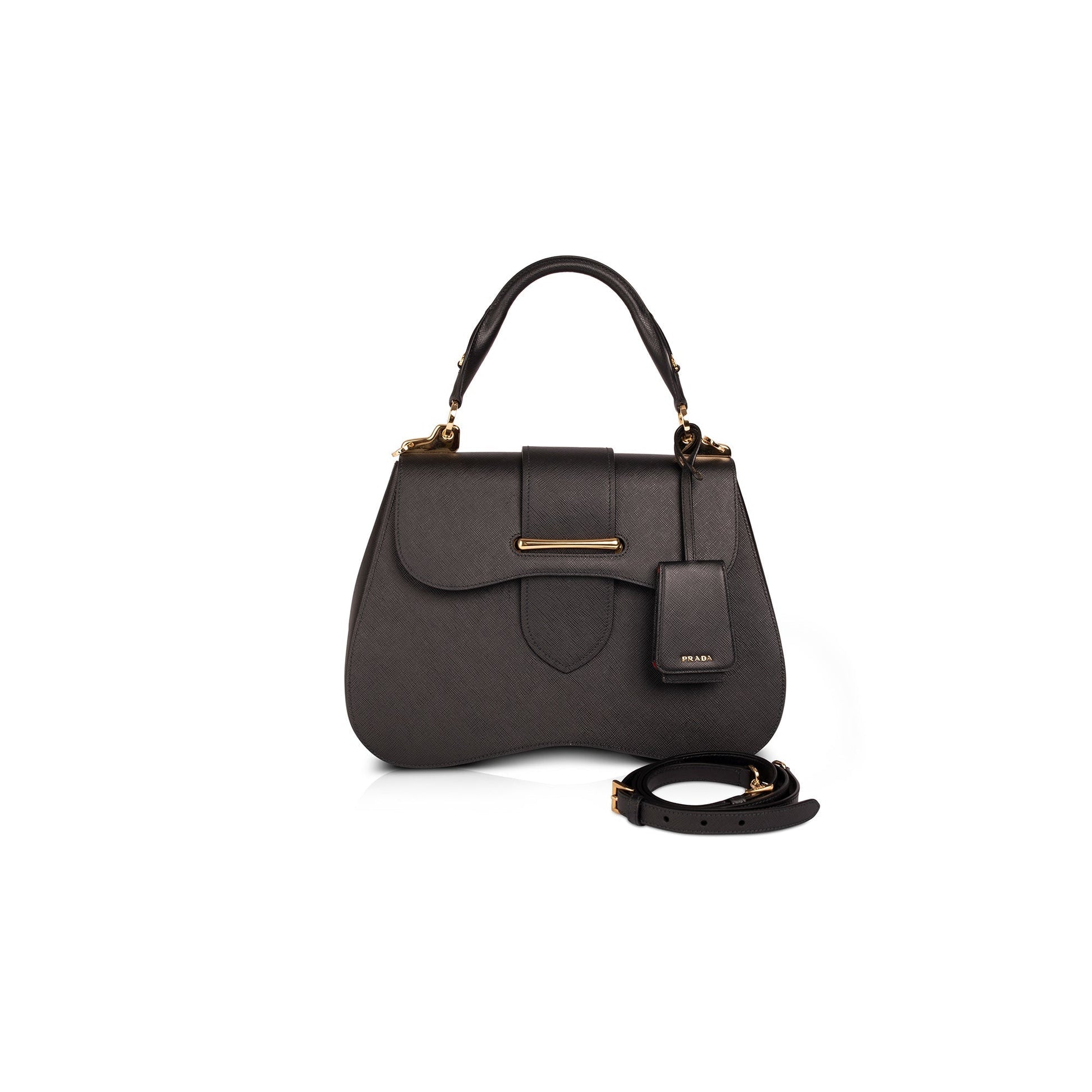 Prada Large Saffiano Lux Sidonie Top Handle Bag