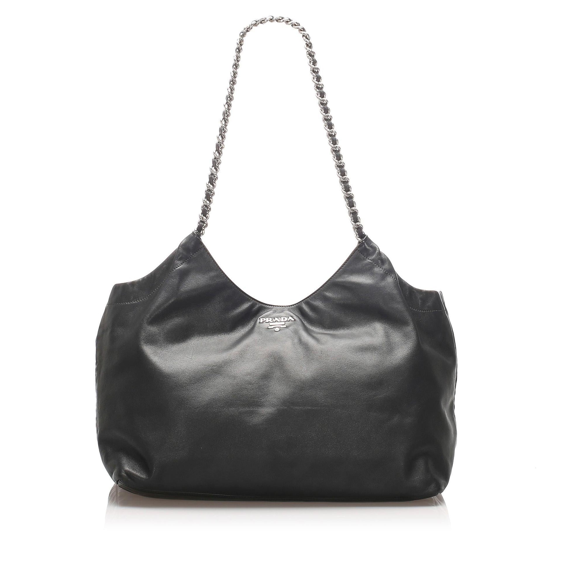 Prada Leather Chain Tote ( )