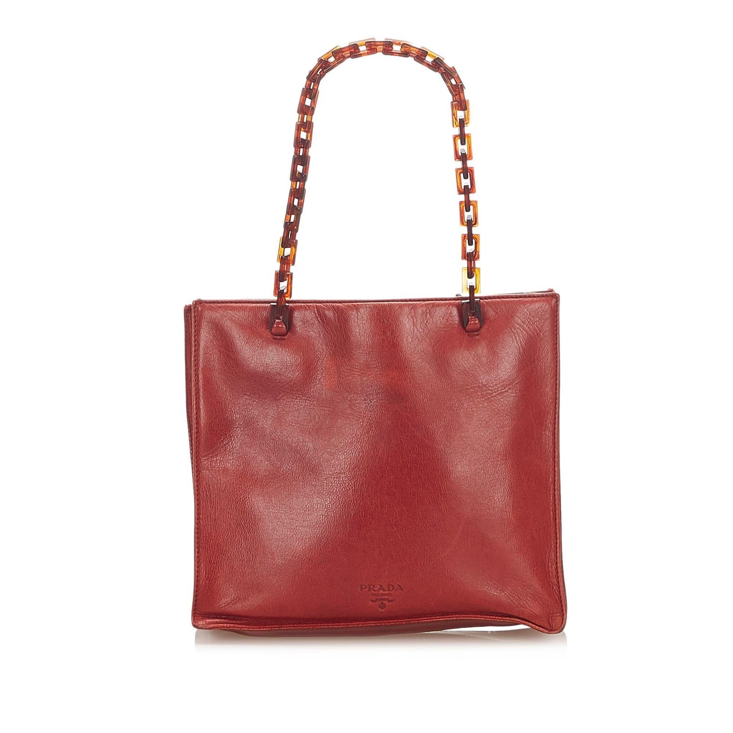 Prada Leather Chain Tote Bag ( )