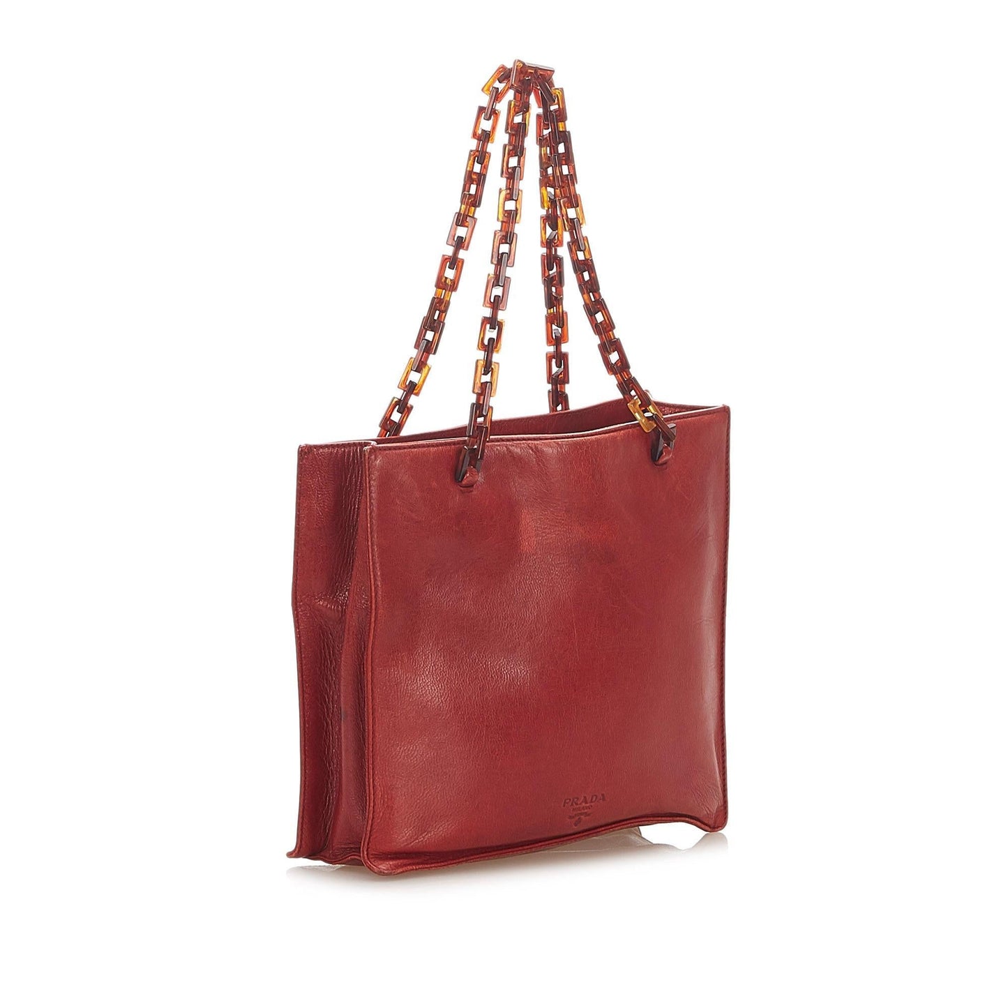 Prada Leather Chain Tote Bag ( )
