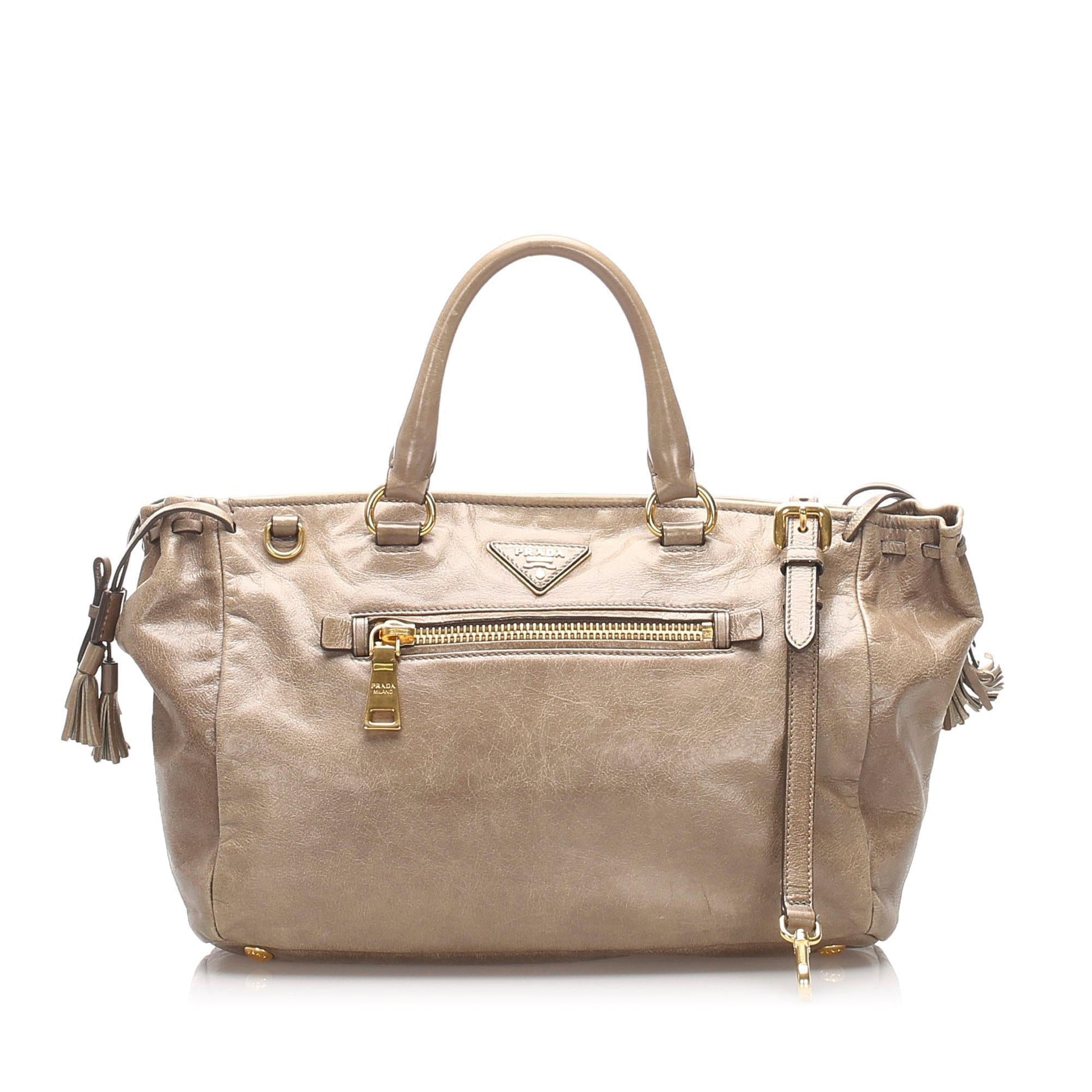 Prada Leather Tote ( )