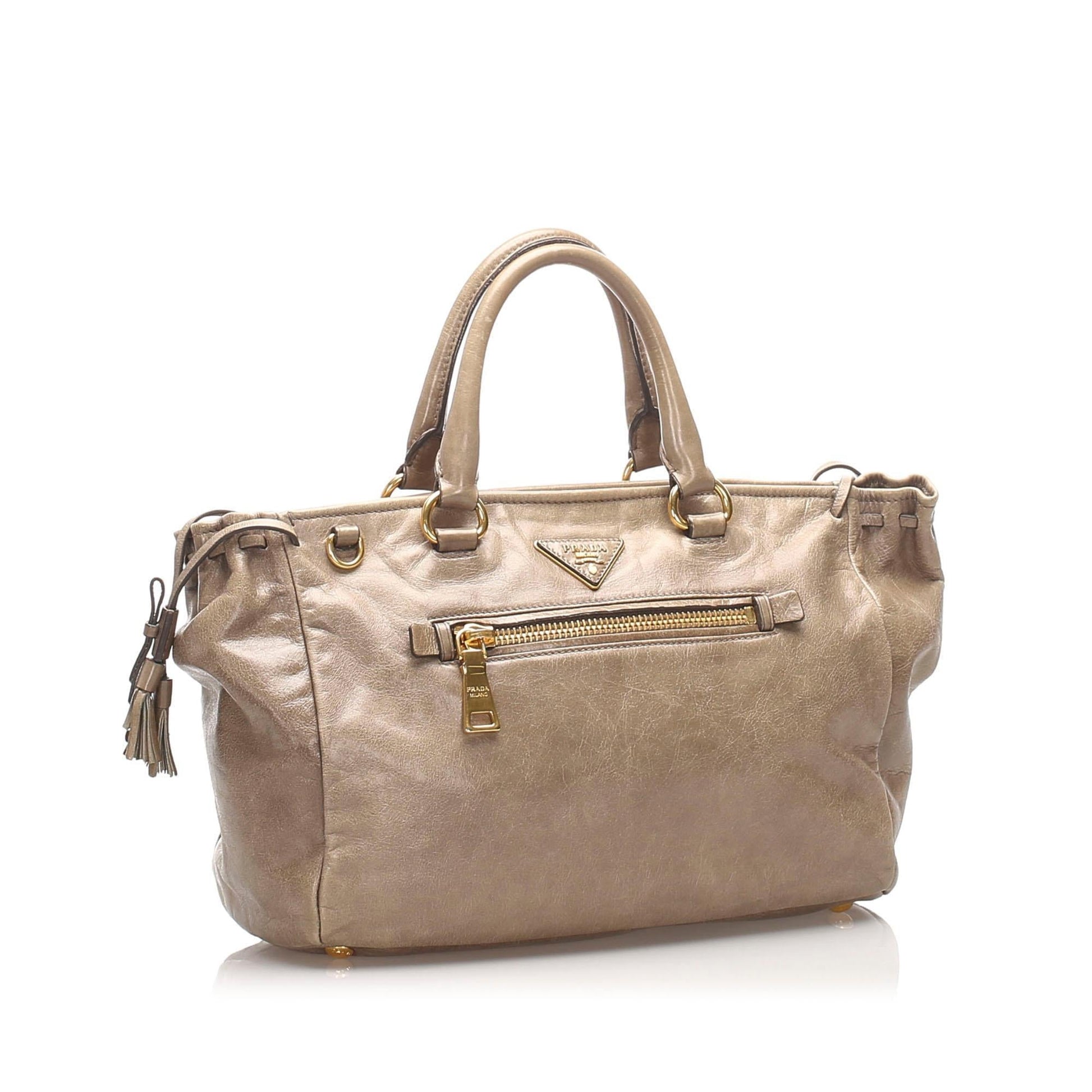 Prada Leather Tote ( )
