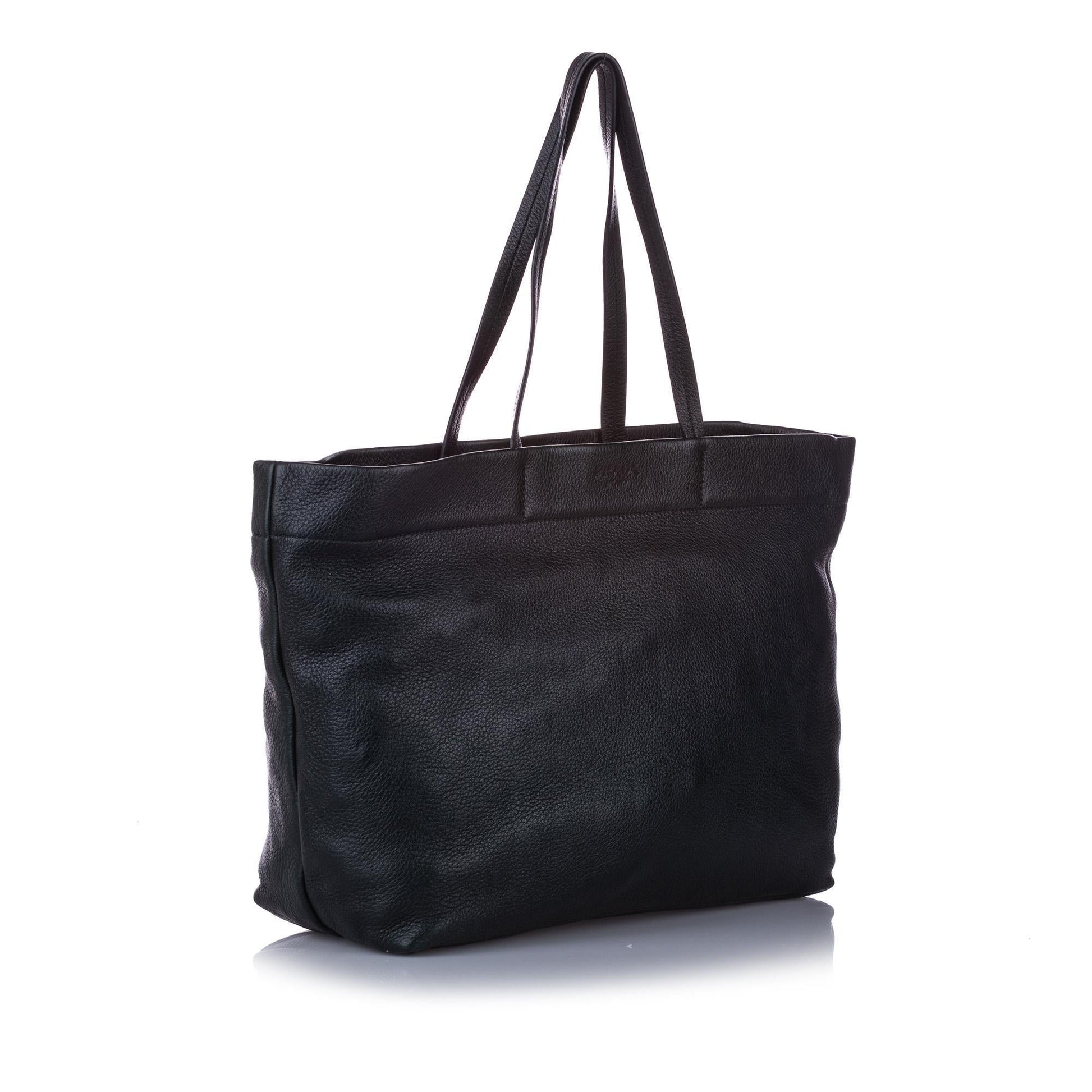 Prada Leather Tote Bag ( )