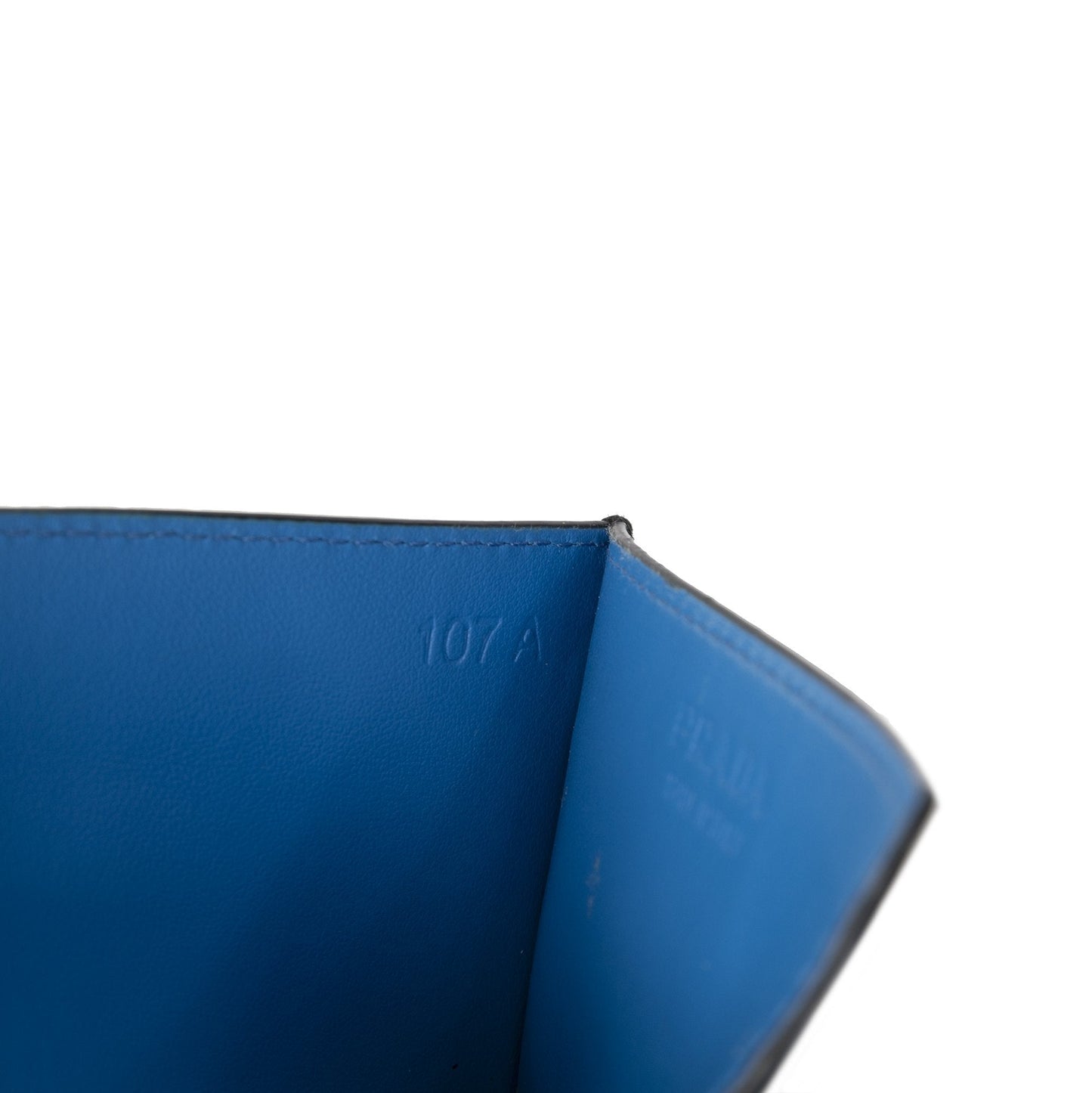 Prada Logo Printed Saffiano Leather Card Holder