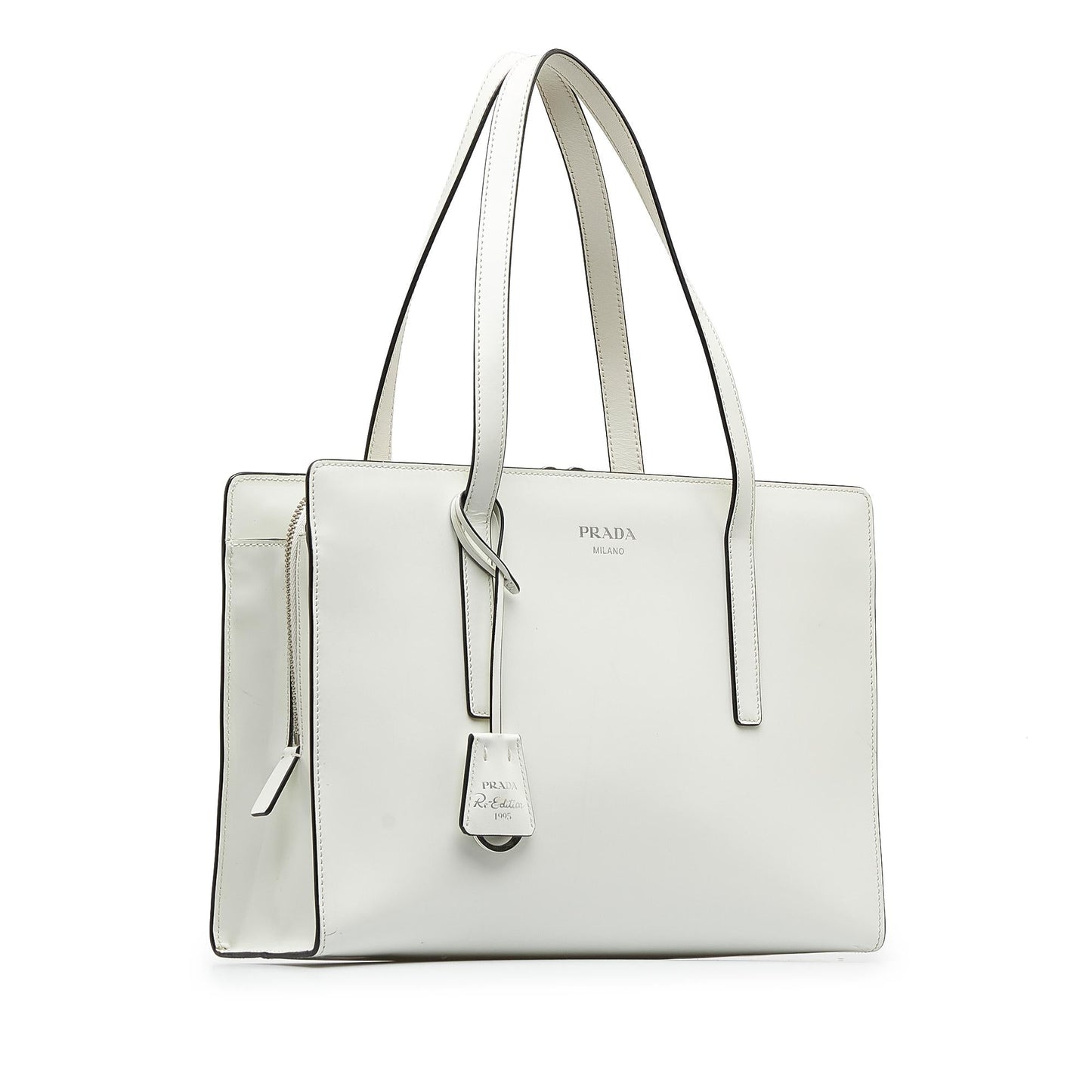 Prada Medium Re-Edition Leather Tote Bag (SHG-ZmtzAP)